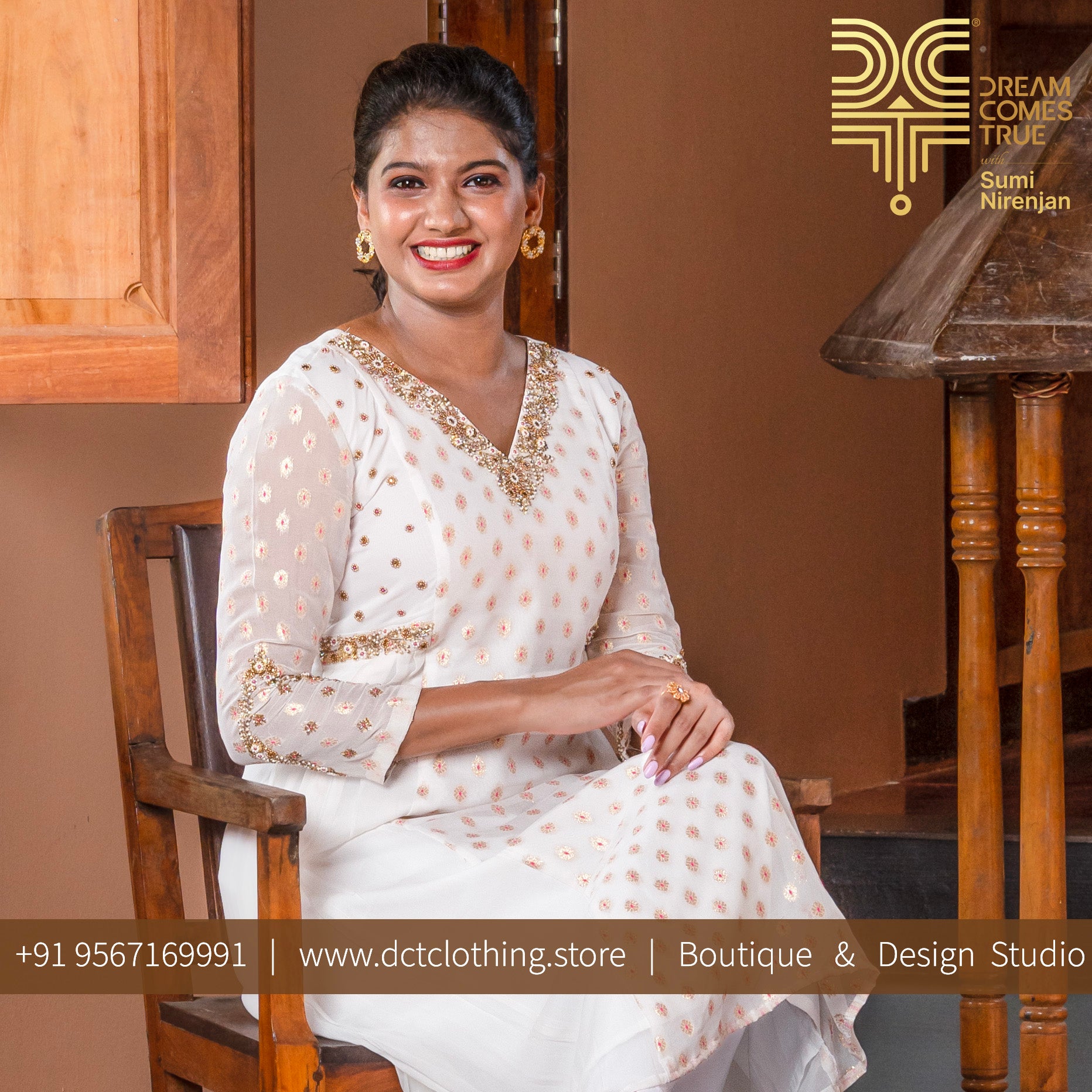 Load image into Gallery viewer, Banarasi A-line Designer kurti - 3737