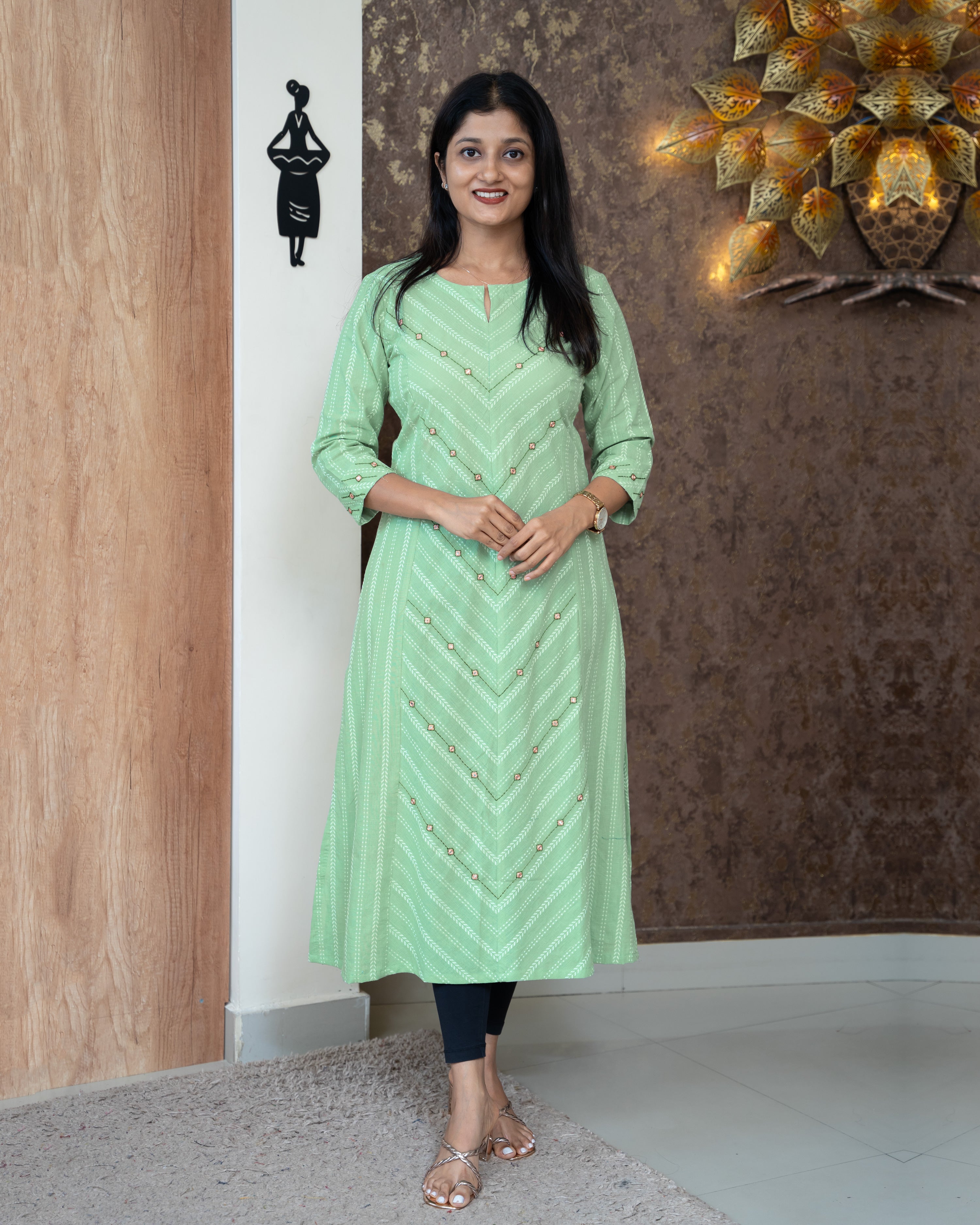 Load image into Gallery viewer, Pure Cotton Kurti-4436