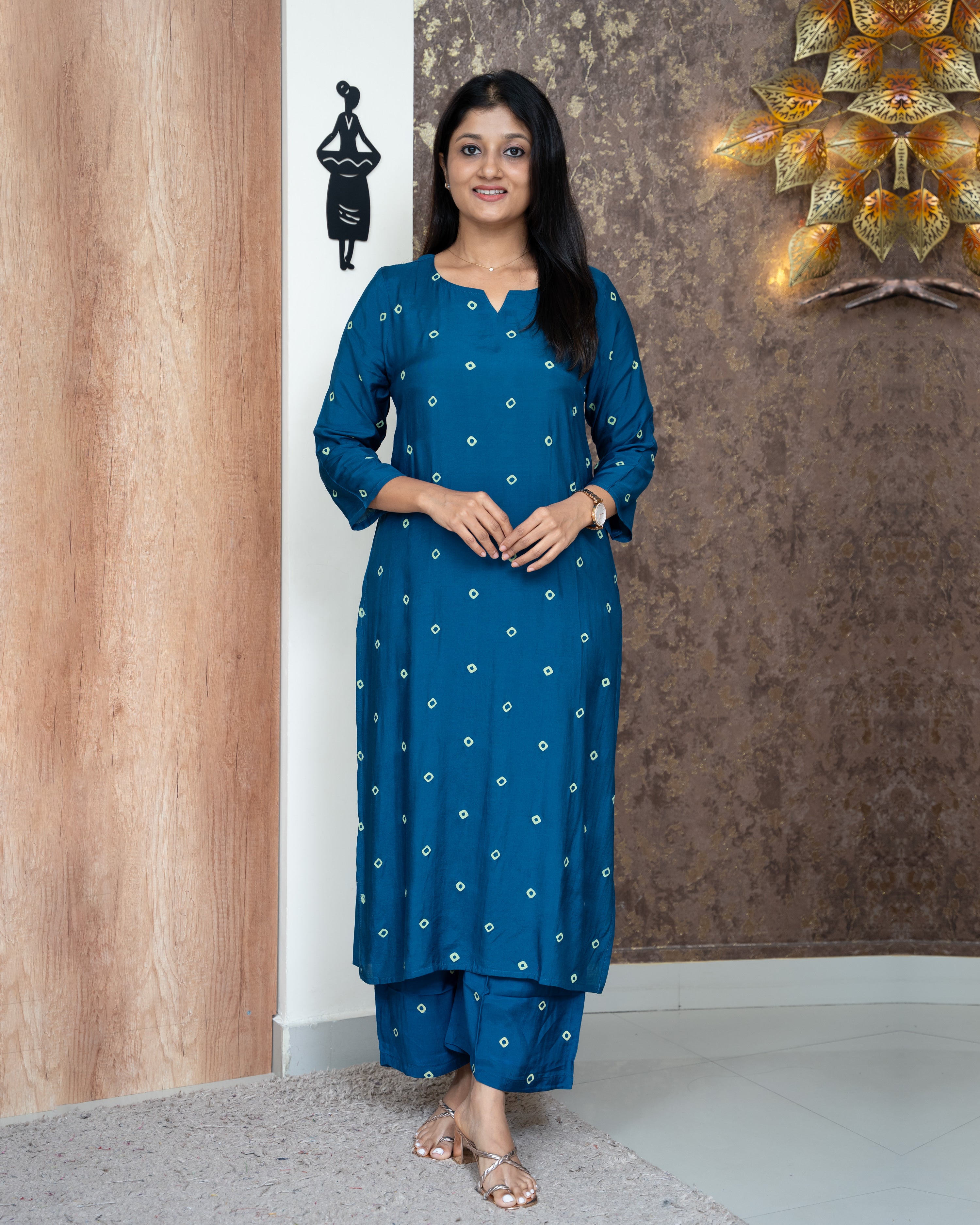 Load image into Gallery viewer, Muslin Silk Co-Ord Set-4425