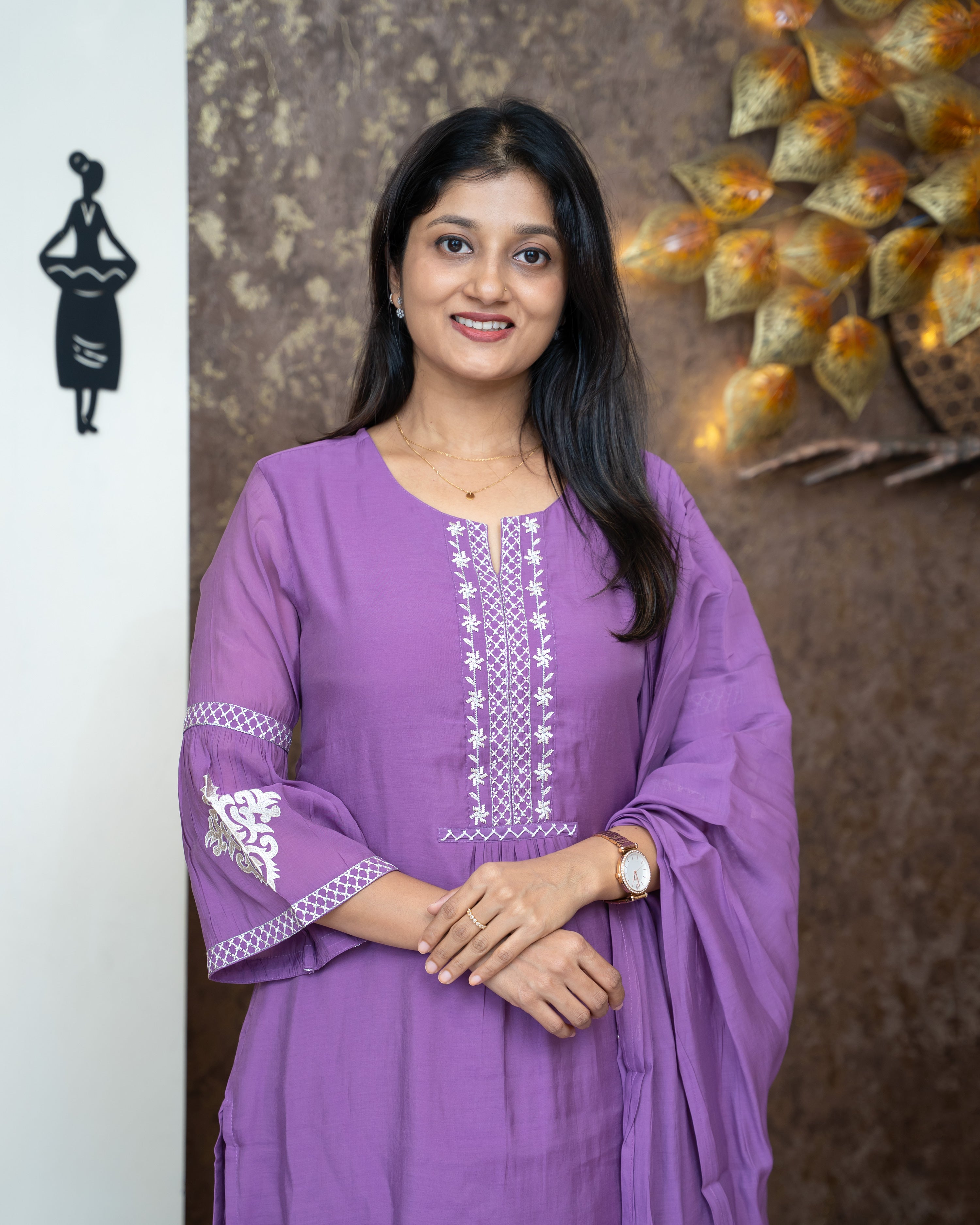 Load image into Gallery viewer, Mul Chanderi Suit-4511