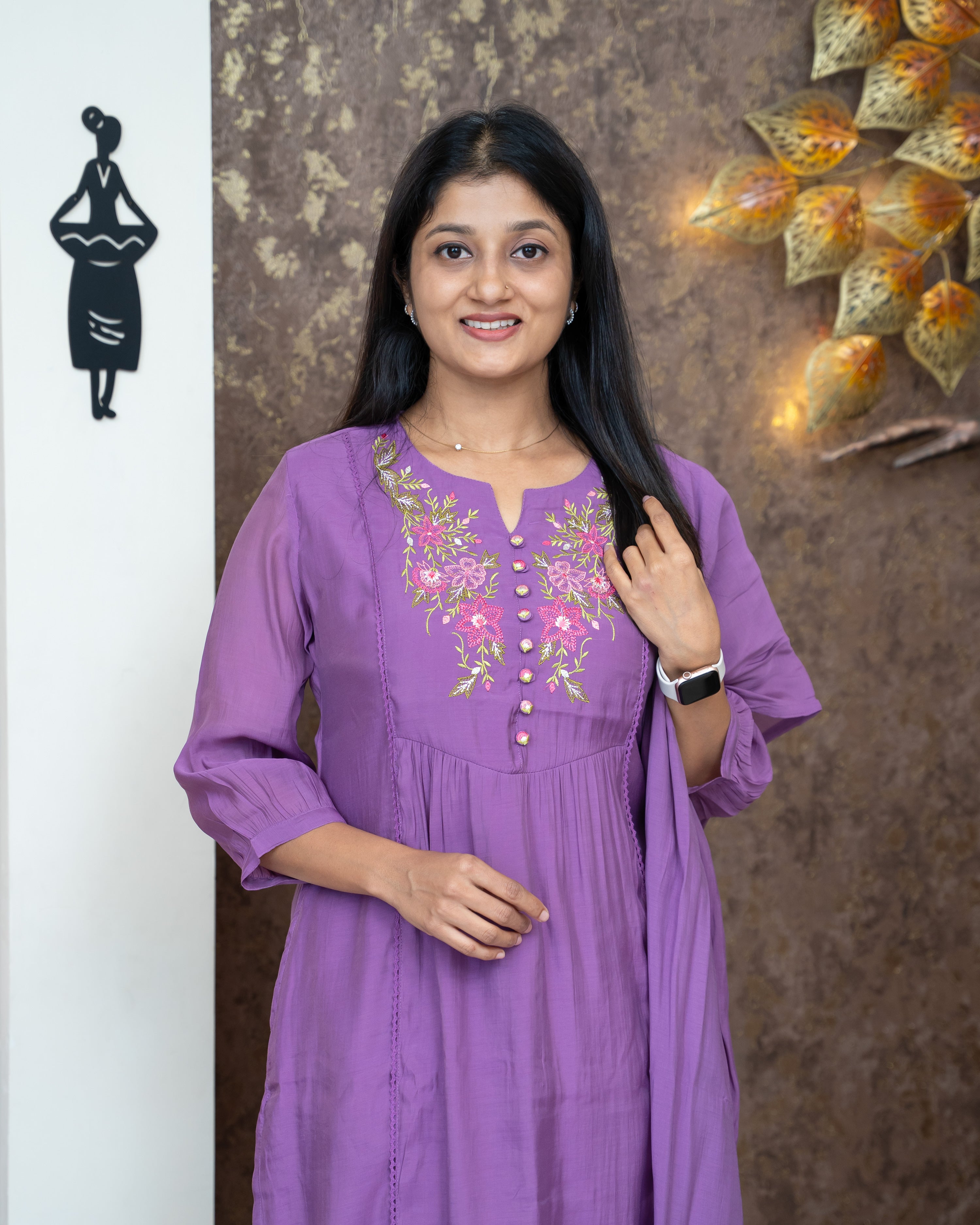 Load image into Gallery viewer, Mul Chanderi Suit-4530