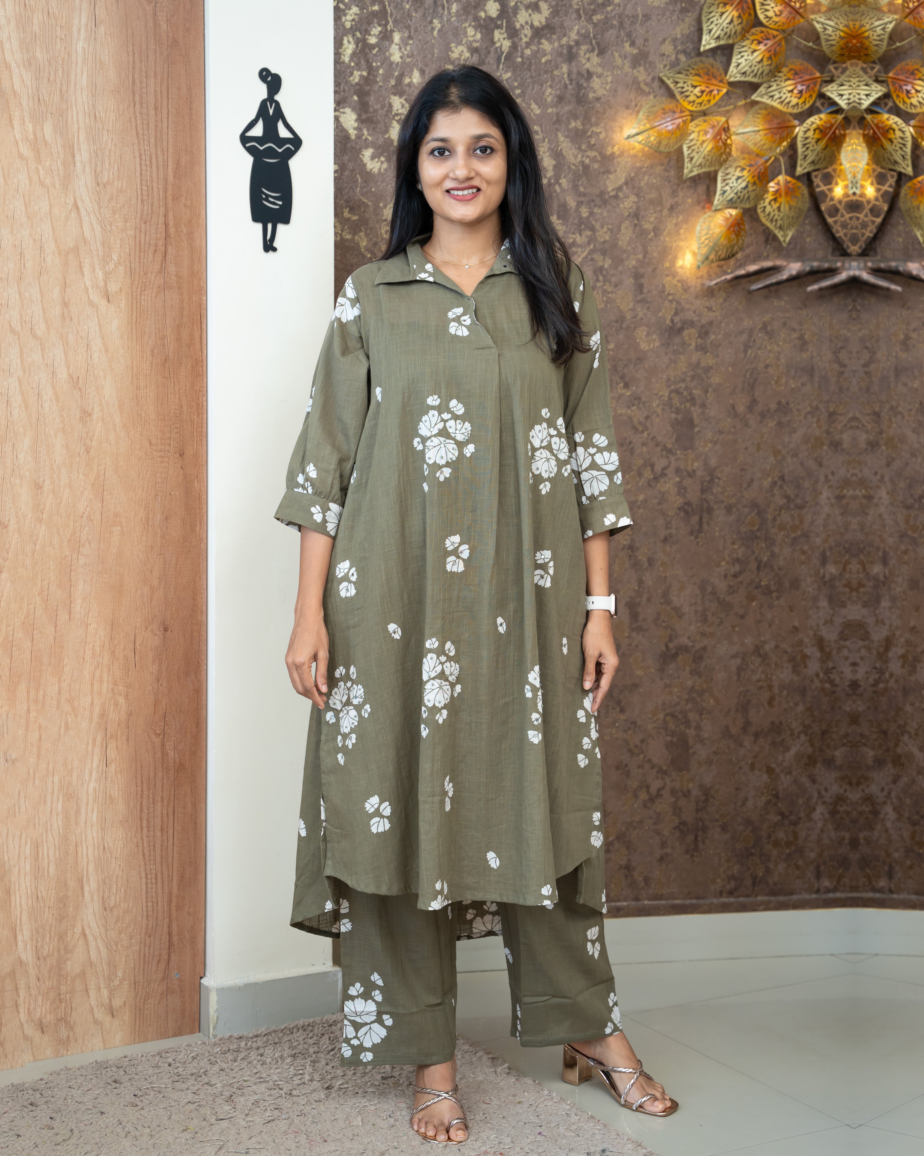 Load image into Gallery viewer, Pure Cotton Co-Ord Set-4646