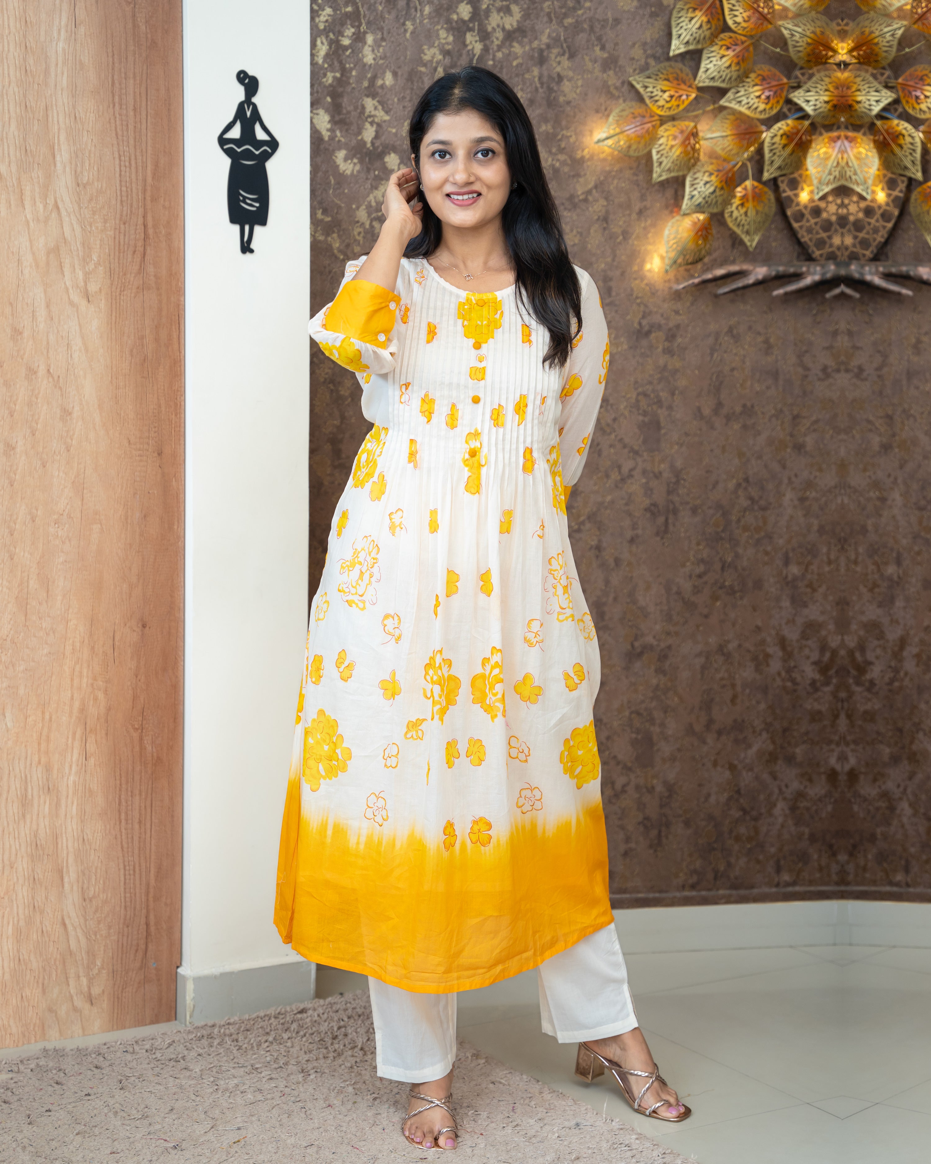 Load image into Gallery viewer, Mul Cotton Co-Ord Set-4641