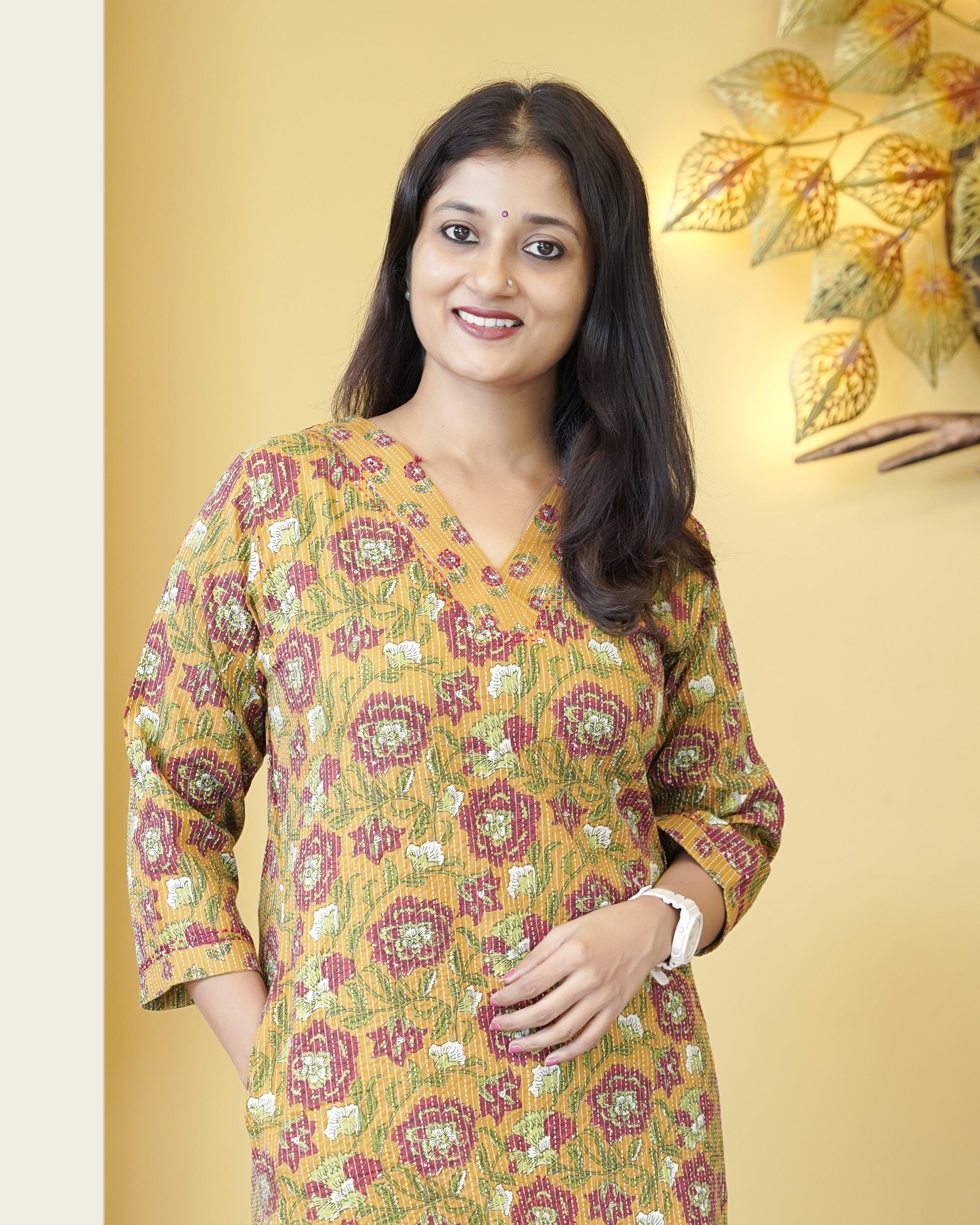 Load image into Gallery viewer, Printed Cotton Kurti Set-5381