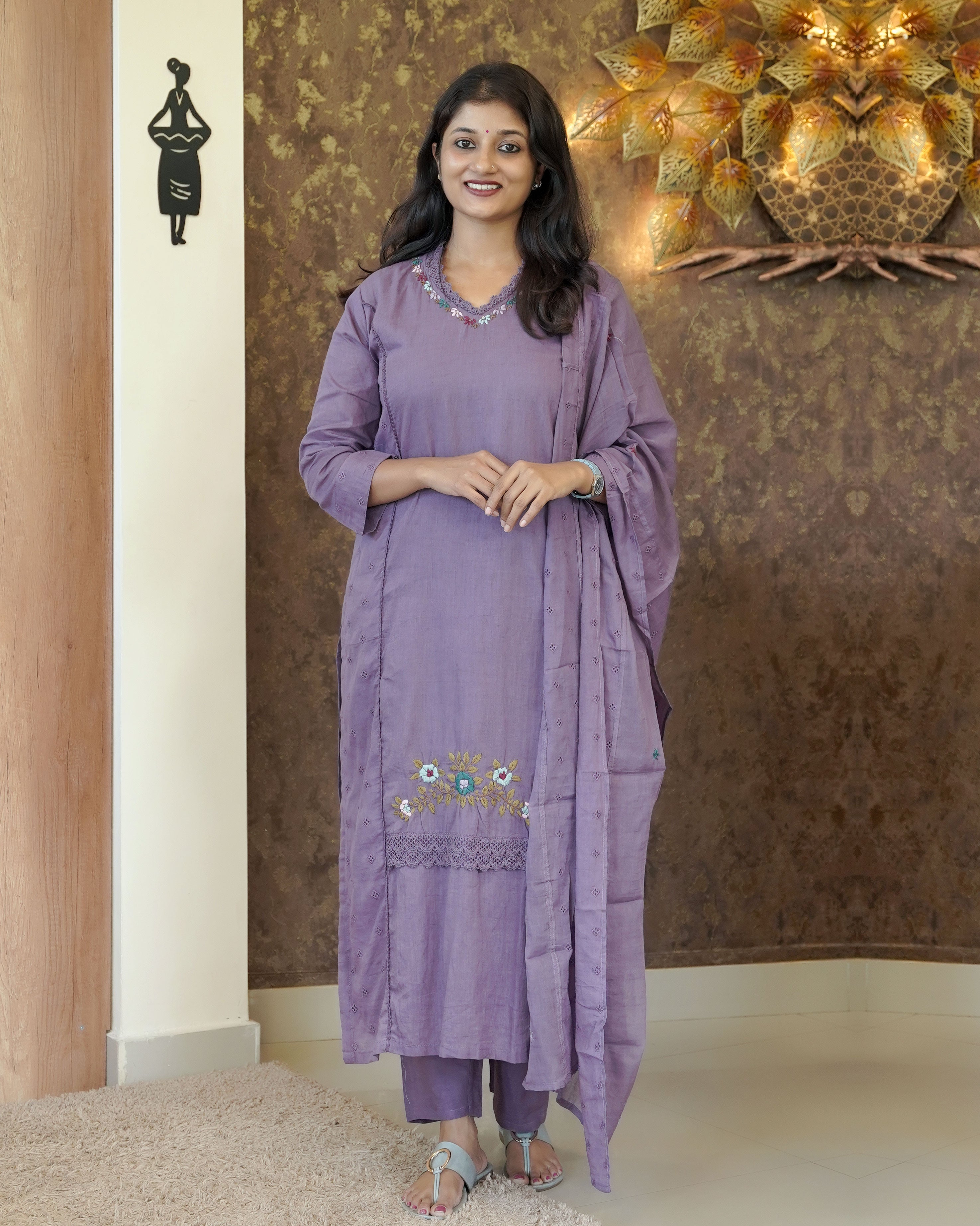 Load image into Gallery viewer, Mull Cotton Kurti Set-00008