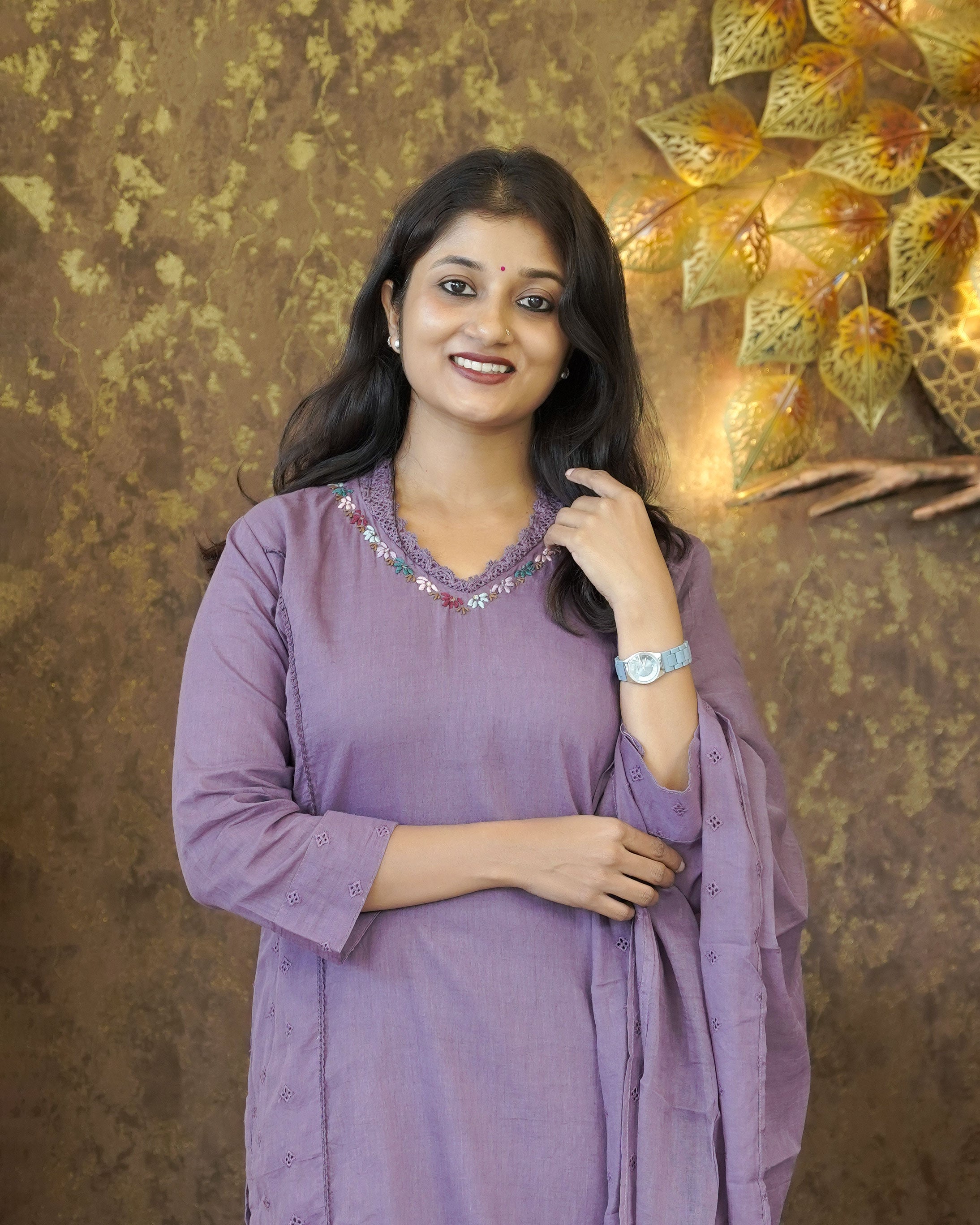 Load image into Gallery viewer, Mull Cotton Kurti Set-00008