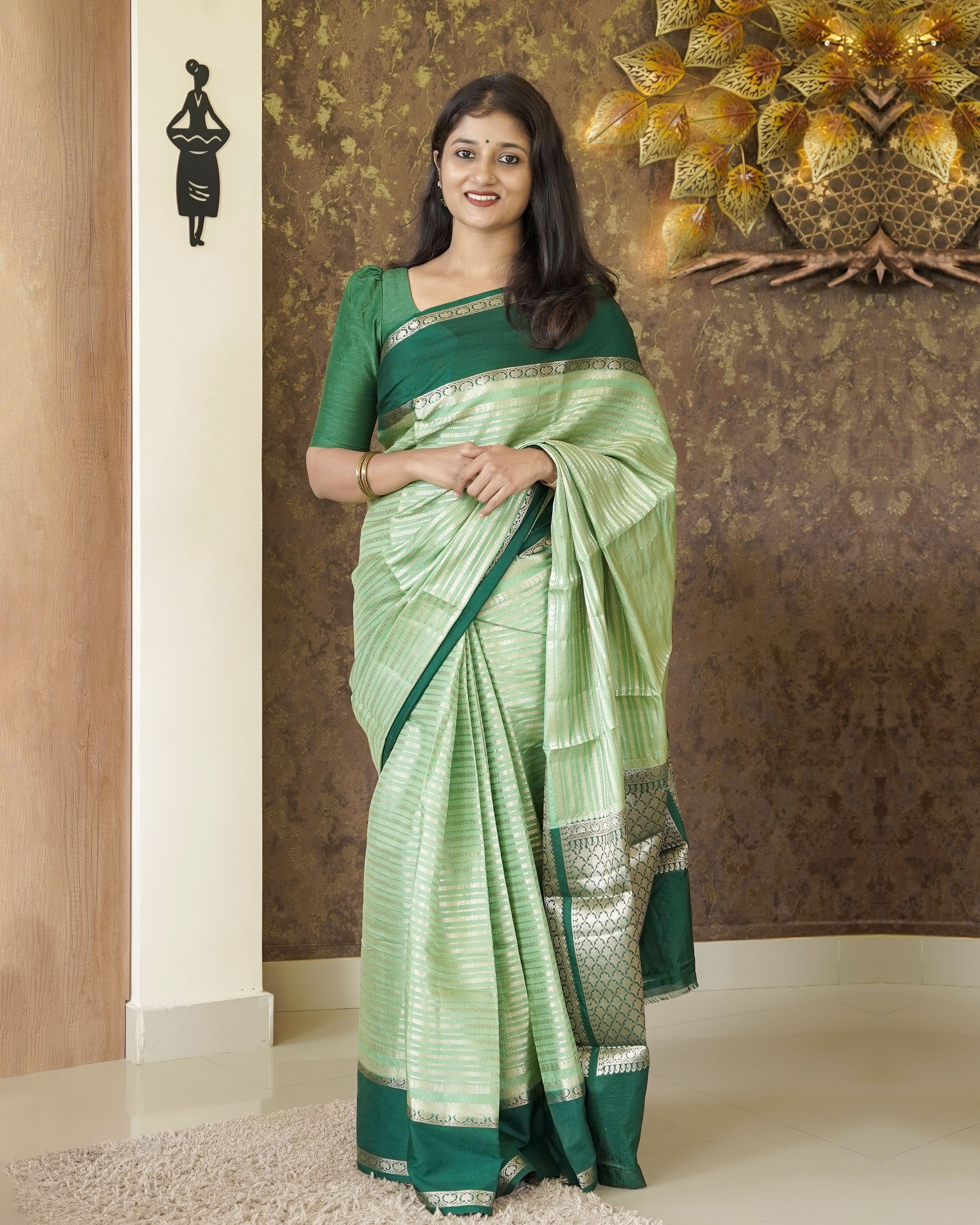 Load image into Gallery viewer, Crape Silk Saree- 4812