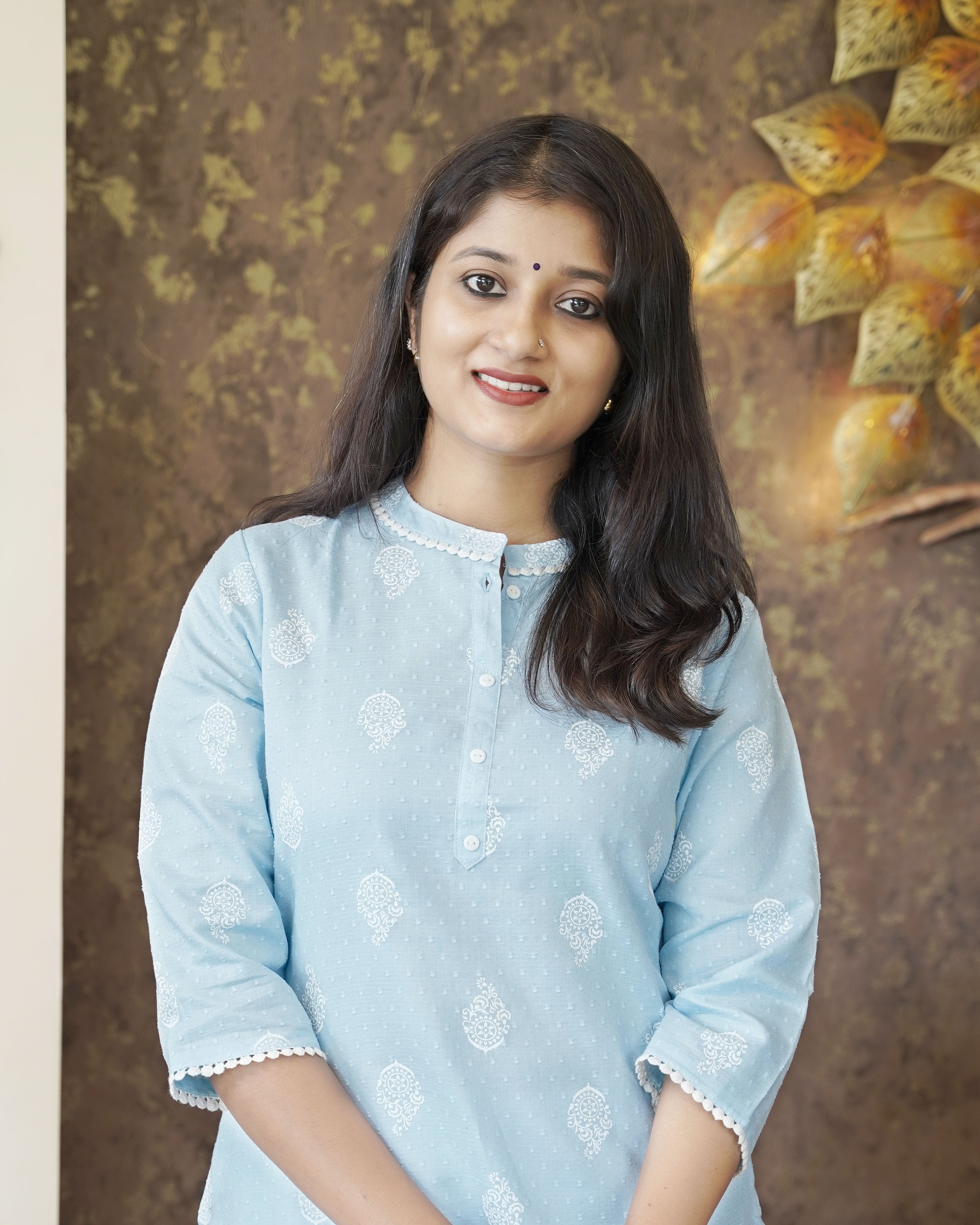 Load image into Gallery viewer, Pure Cotton Slitted Kurti- 00167