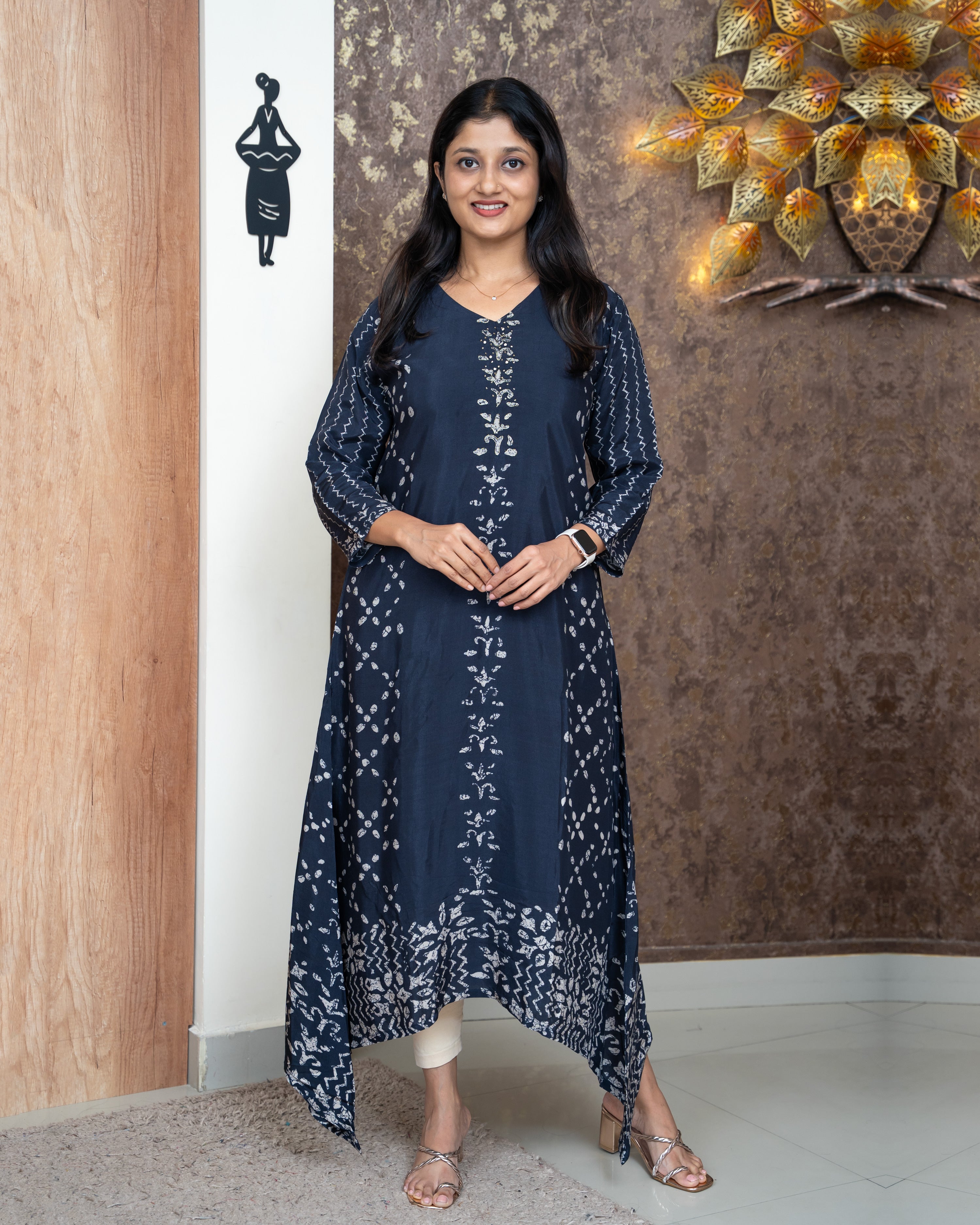 Load image into Gallery viewer, Muslin Silk Kurti-4830