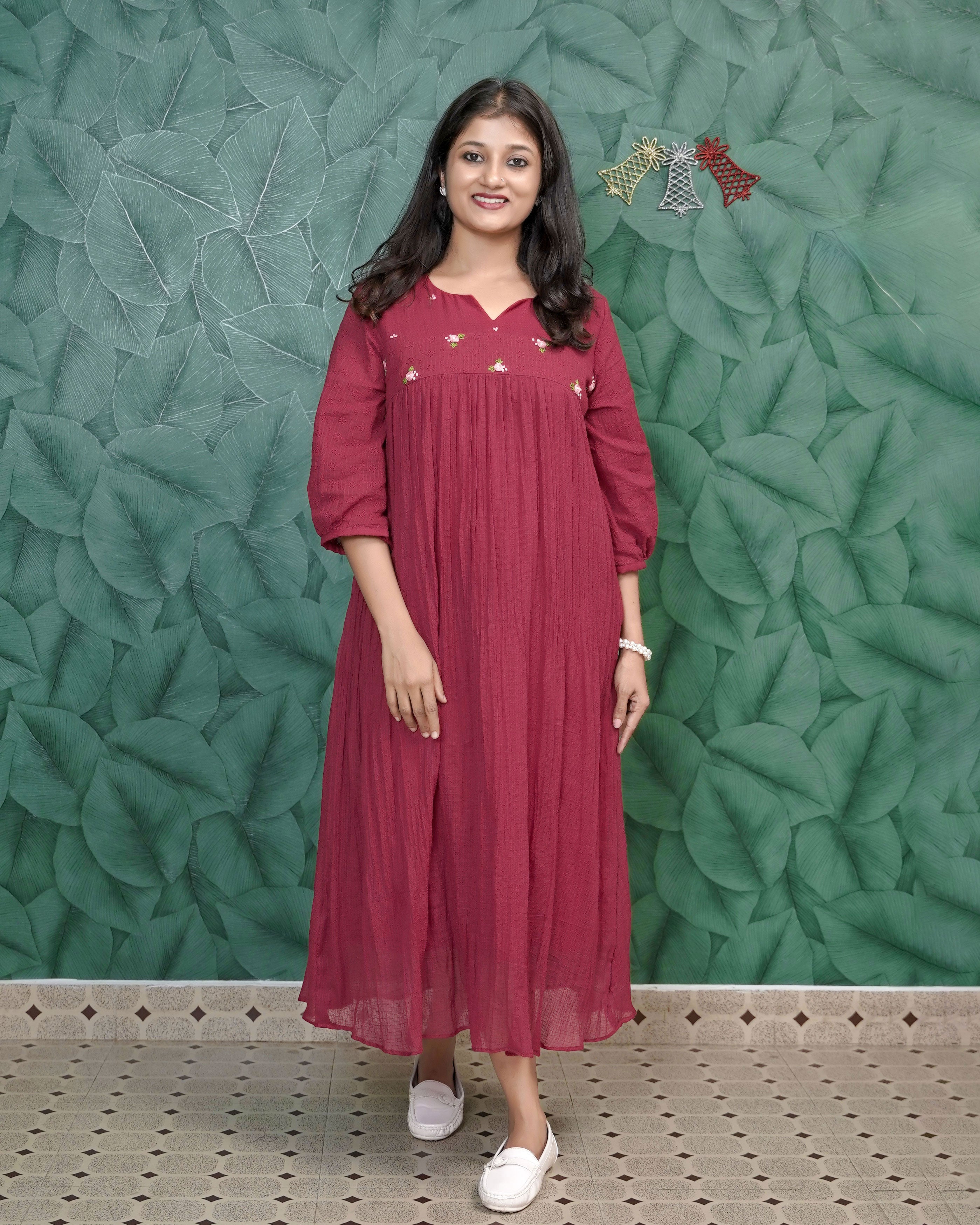 Load image into Gallery viewer, Kota Cotton A-line Kurti(Pre- Order)-5463