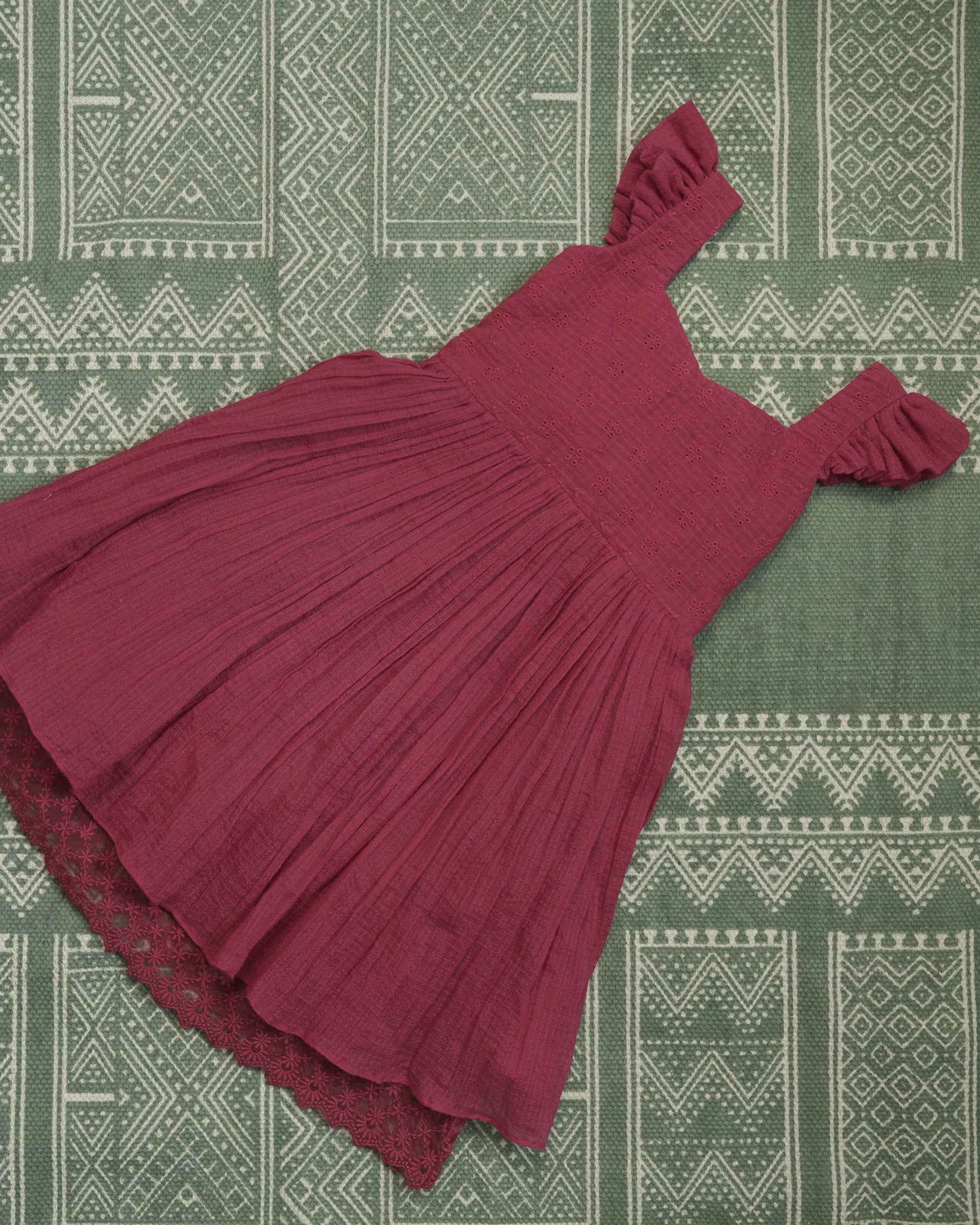Load image into Gallery viewer, Kota Cotton Designer Kids Frock(Pre- Order)-5464