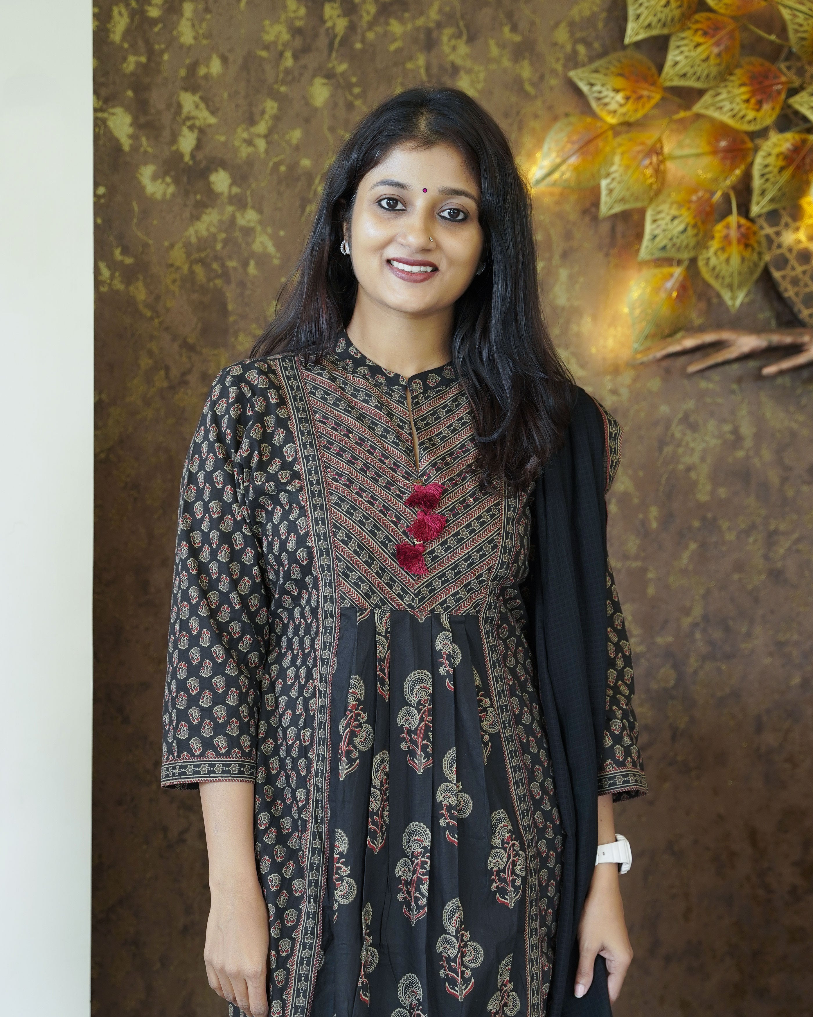 Load image into Gallery viewer, Pure Cotton A-line Kurti Set-00226