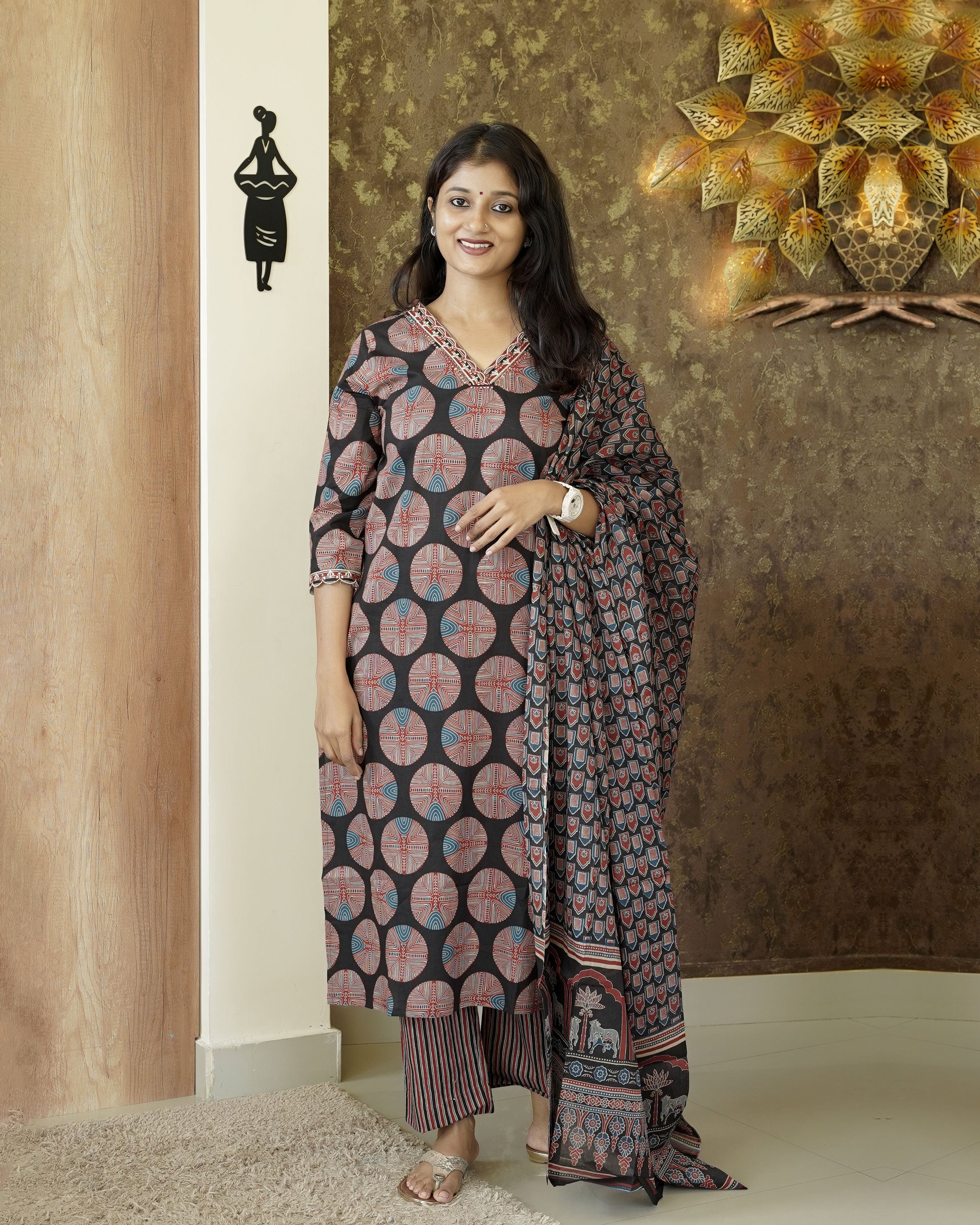 Load image into Gallery viewer, Pure Cotton Kurti Set-0230