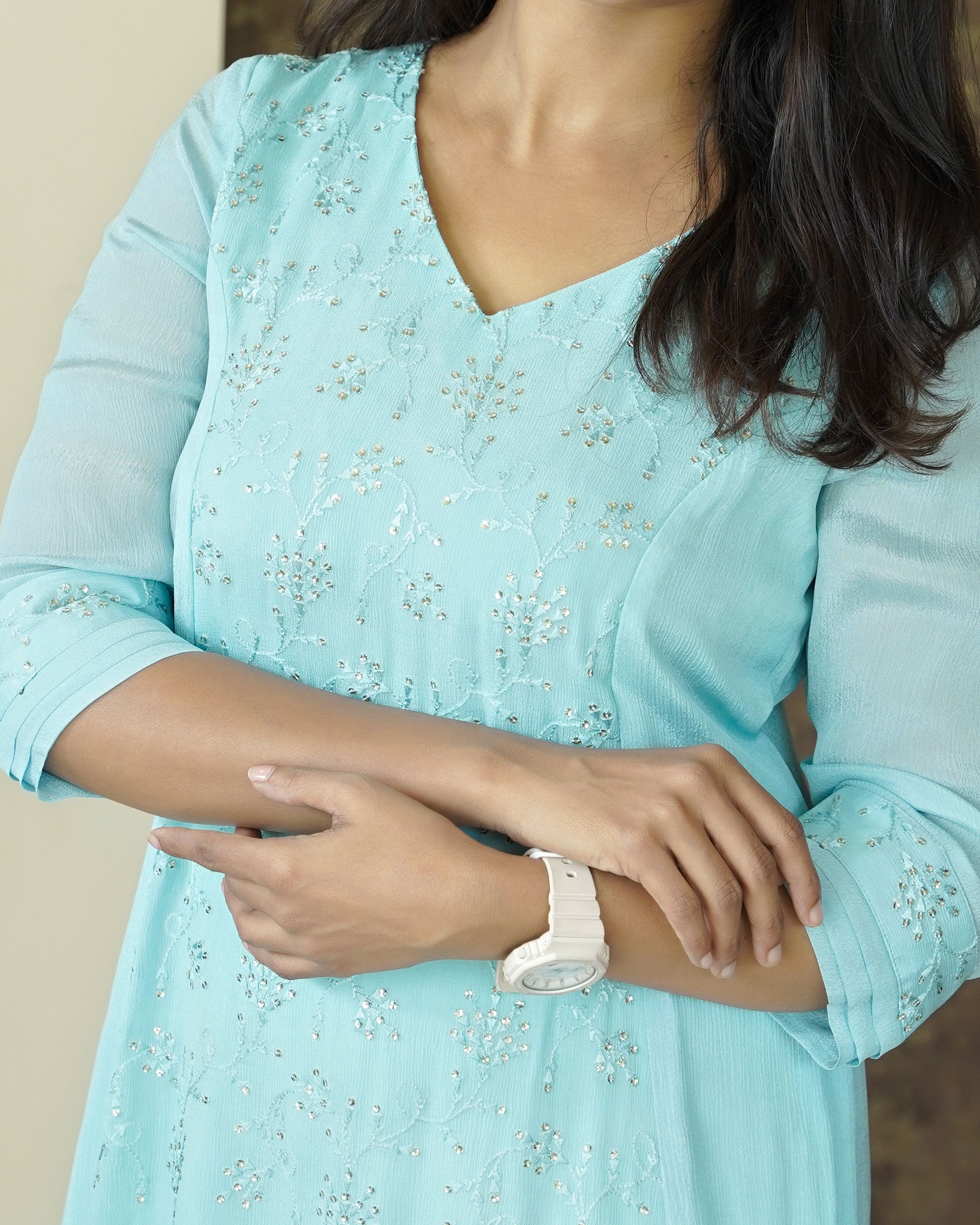 Load image into Gallery viewer, Chinnon A-line Kurti(Pre-Order)-00235