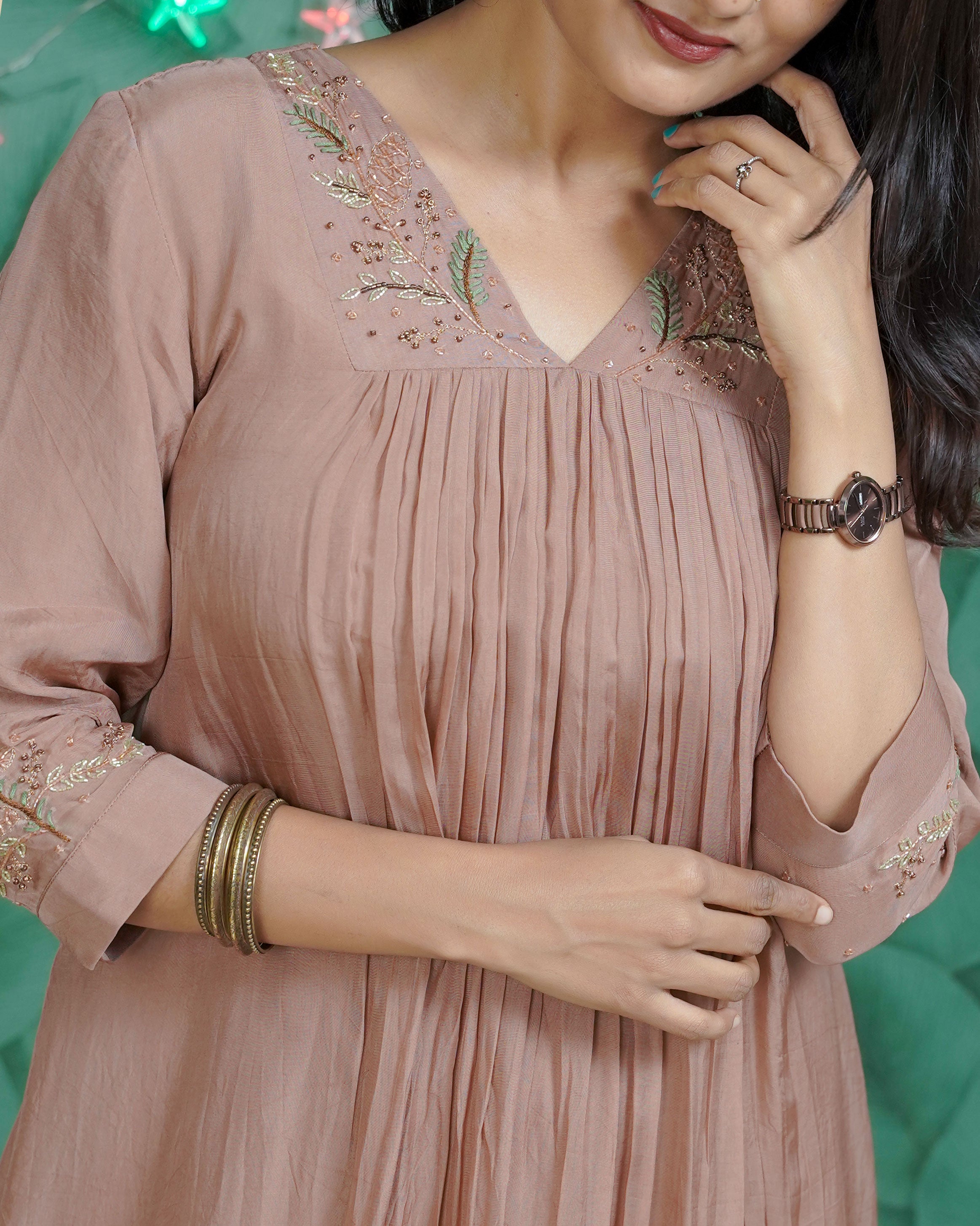 Load image into Gallery viewer, Designer Organza Kurti- 0338(Pre-Order)