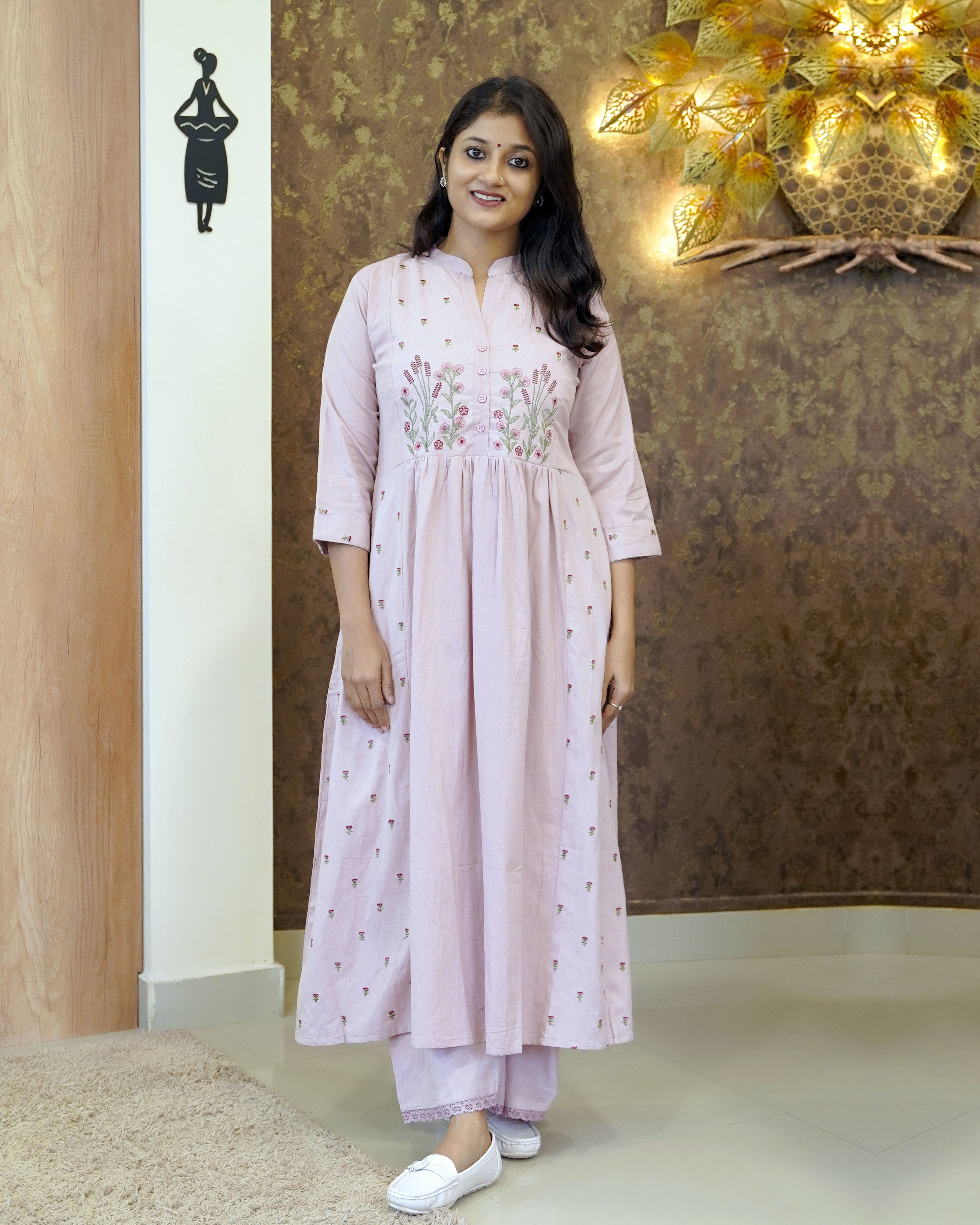 Load image into Gallery viewer, Pure Cotton A-line Co-Ord Set-00270