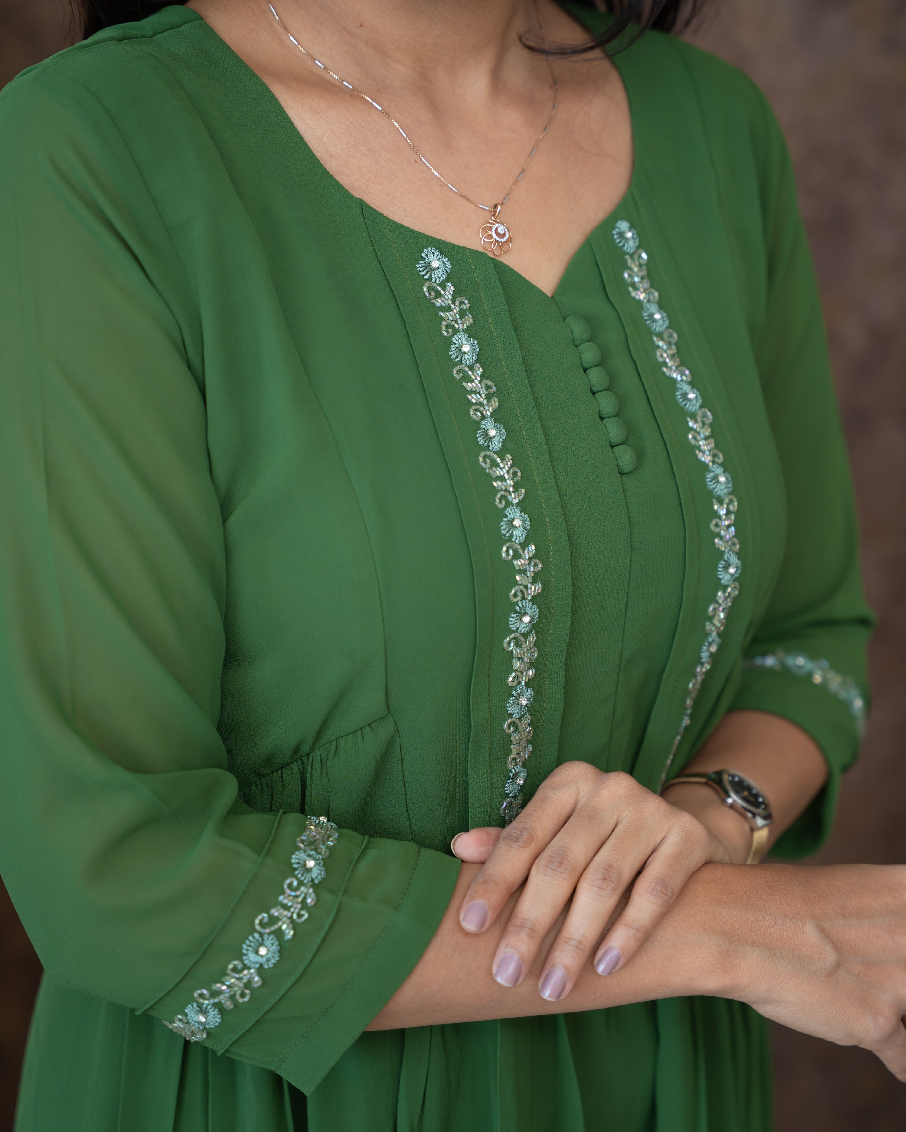 Load image into Gallery viewer, Faux Georgette Designer Kurti(Pre-order)850