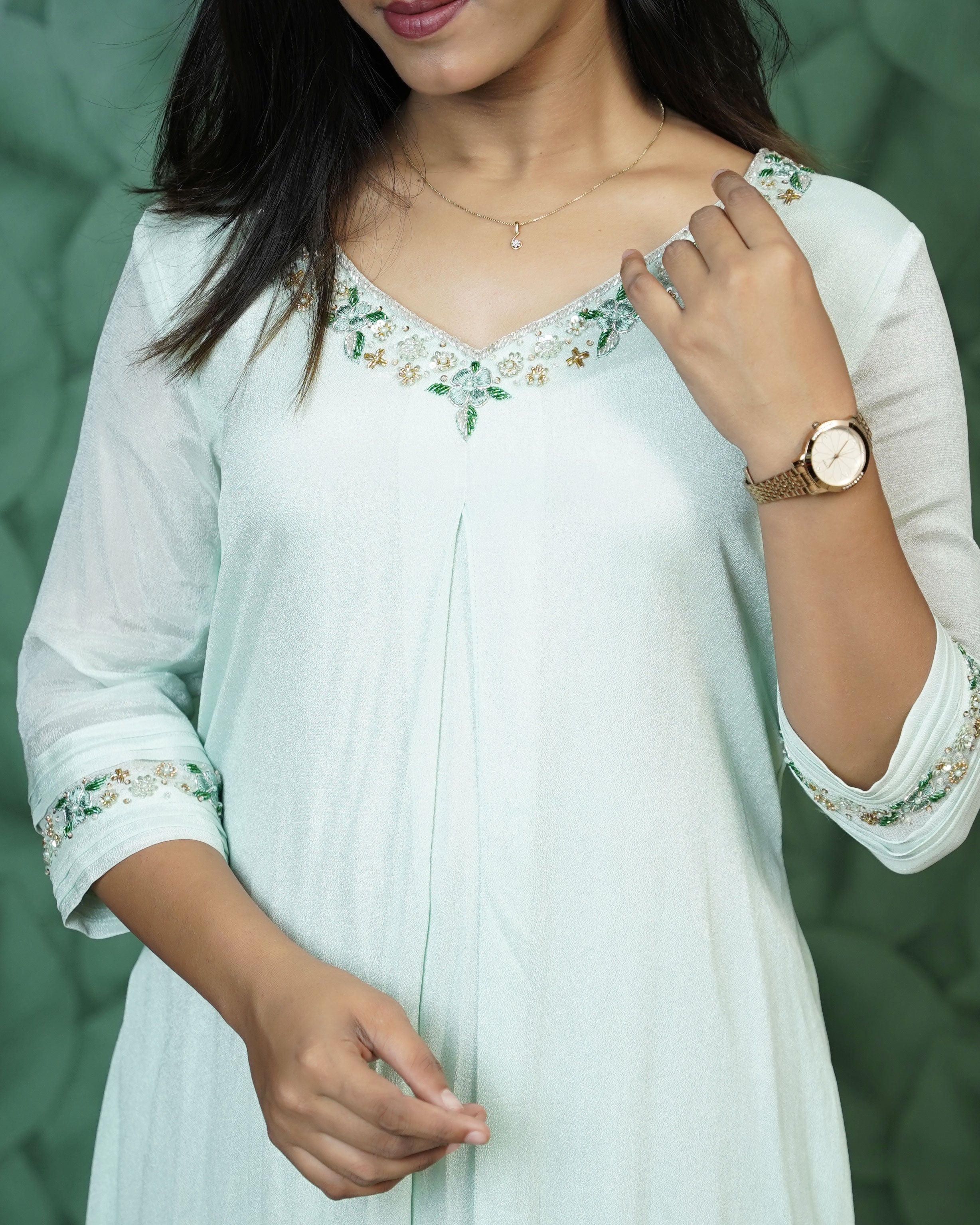 Load image into Gallery viewer, Crepe Georgette Designer Wear - 0328( Pre-Order)