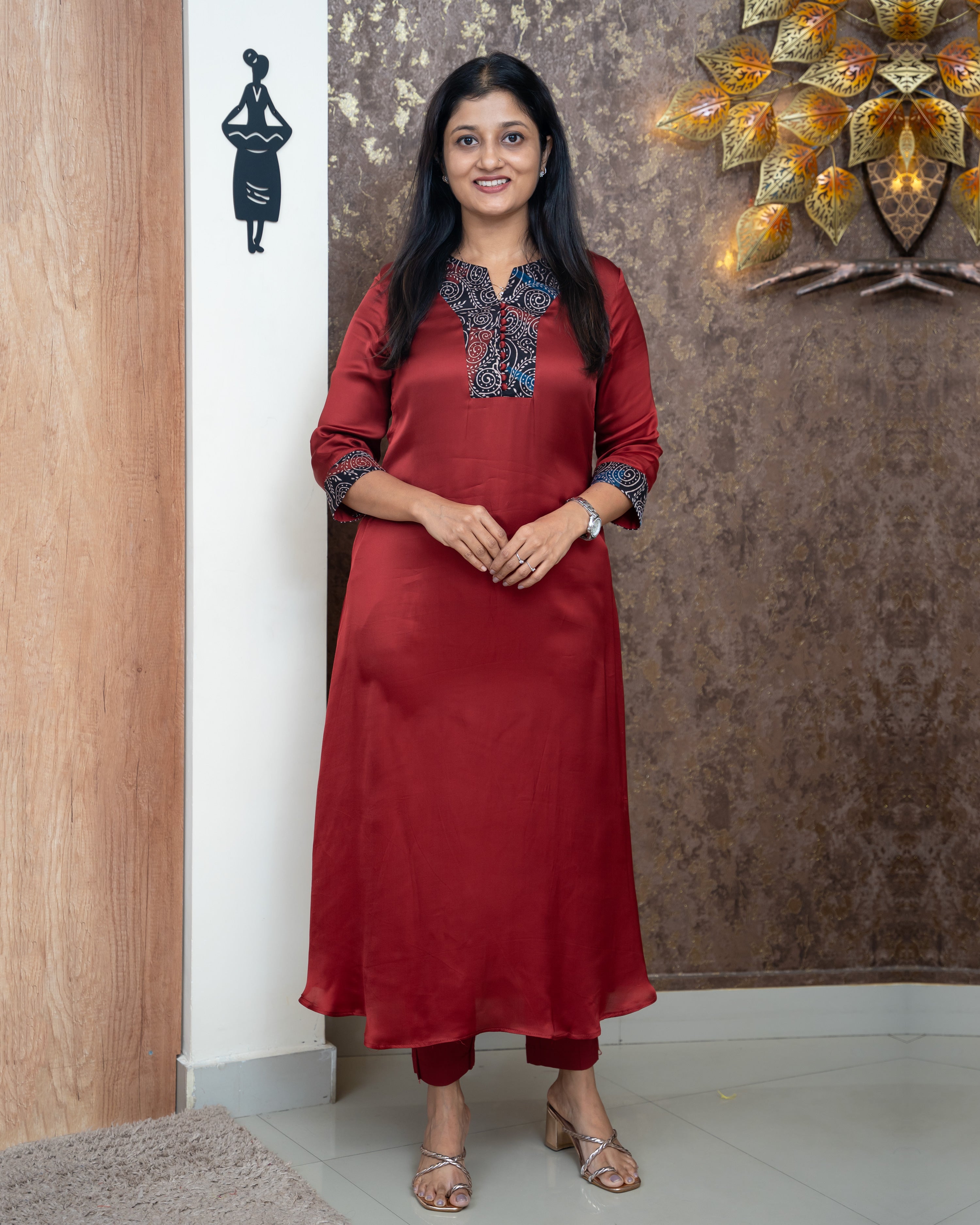 Load image into Gallery viewer, Modal Silk Designer Kurti(Pre-Order)-859