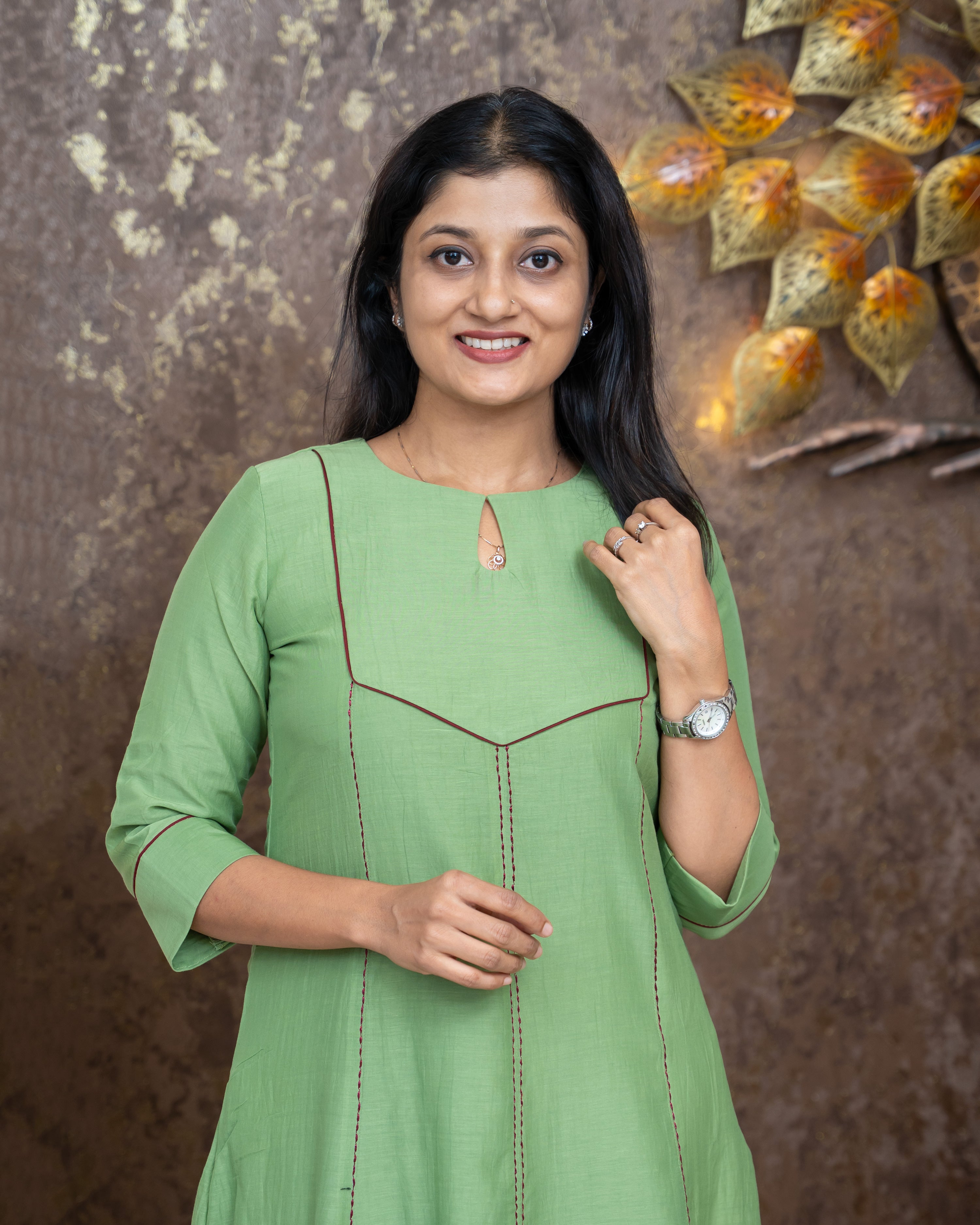 Load image into Gallery viewer, Mul Chanderi Designer Kurti(Pre-Order)-862