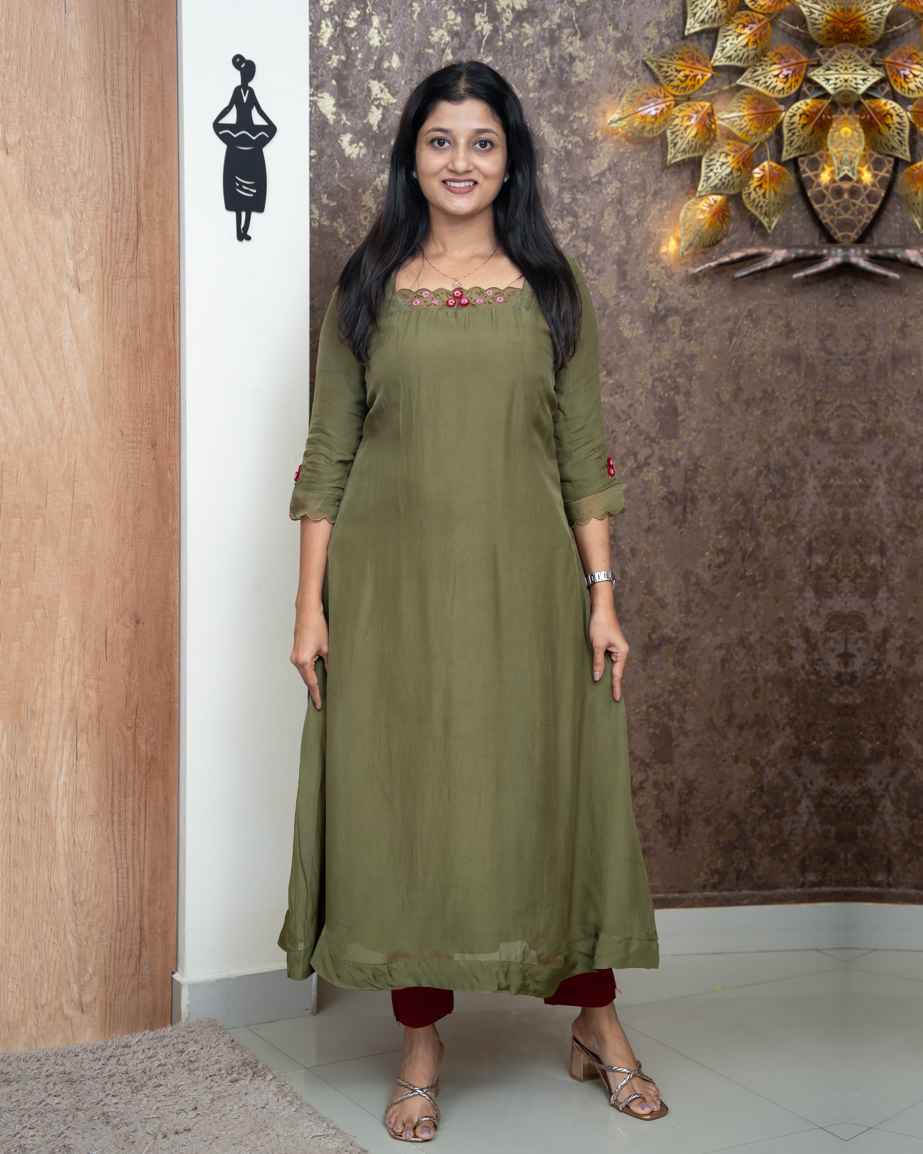 Load image into Gallery viewer, Designer Viscoses Organza Kurti-(Pre-Order)855