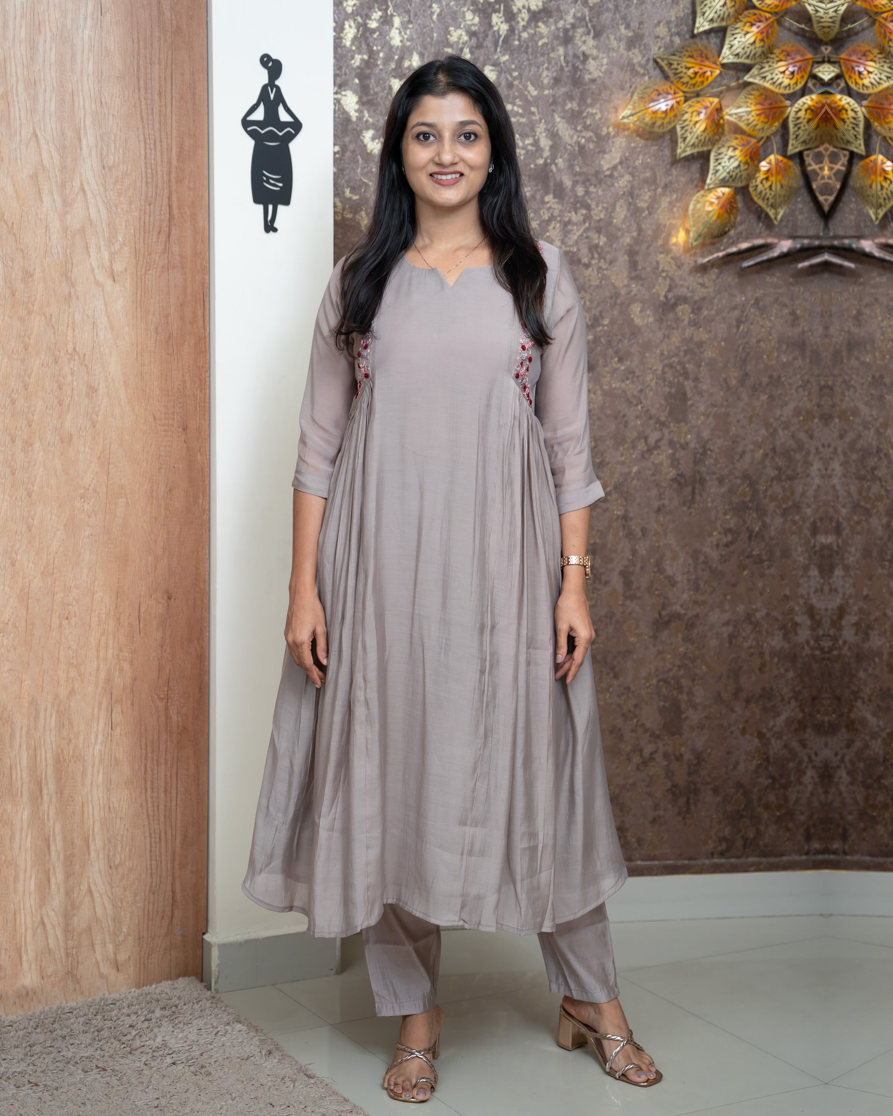 Load image into Gallery viewer, Mul Chanderi Co-ord Set-5150