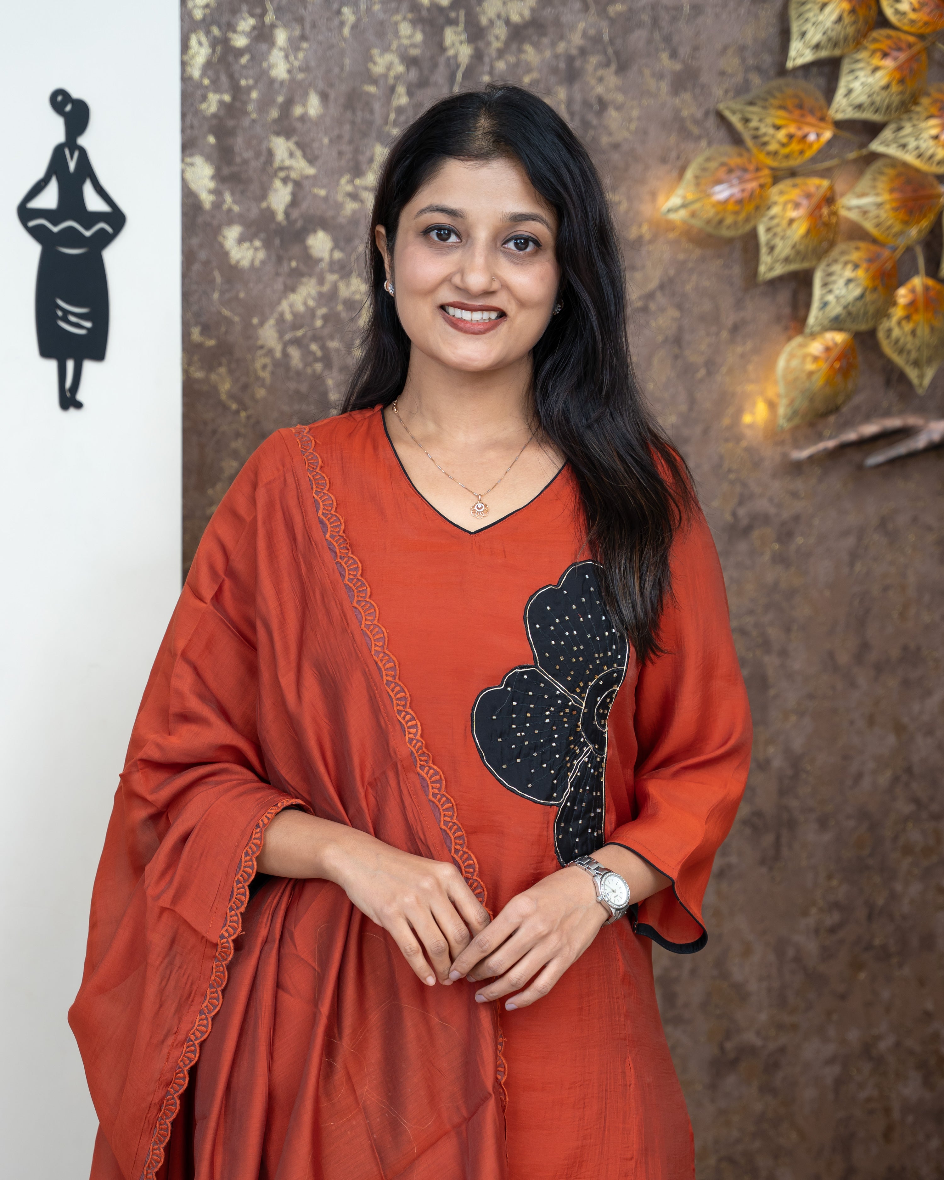 Load image into Gallery viewer, Mul Chanderi Suit-5182