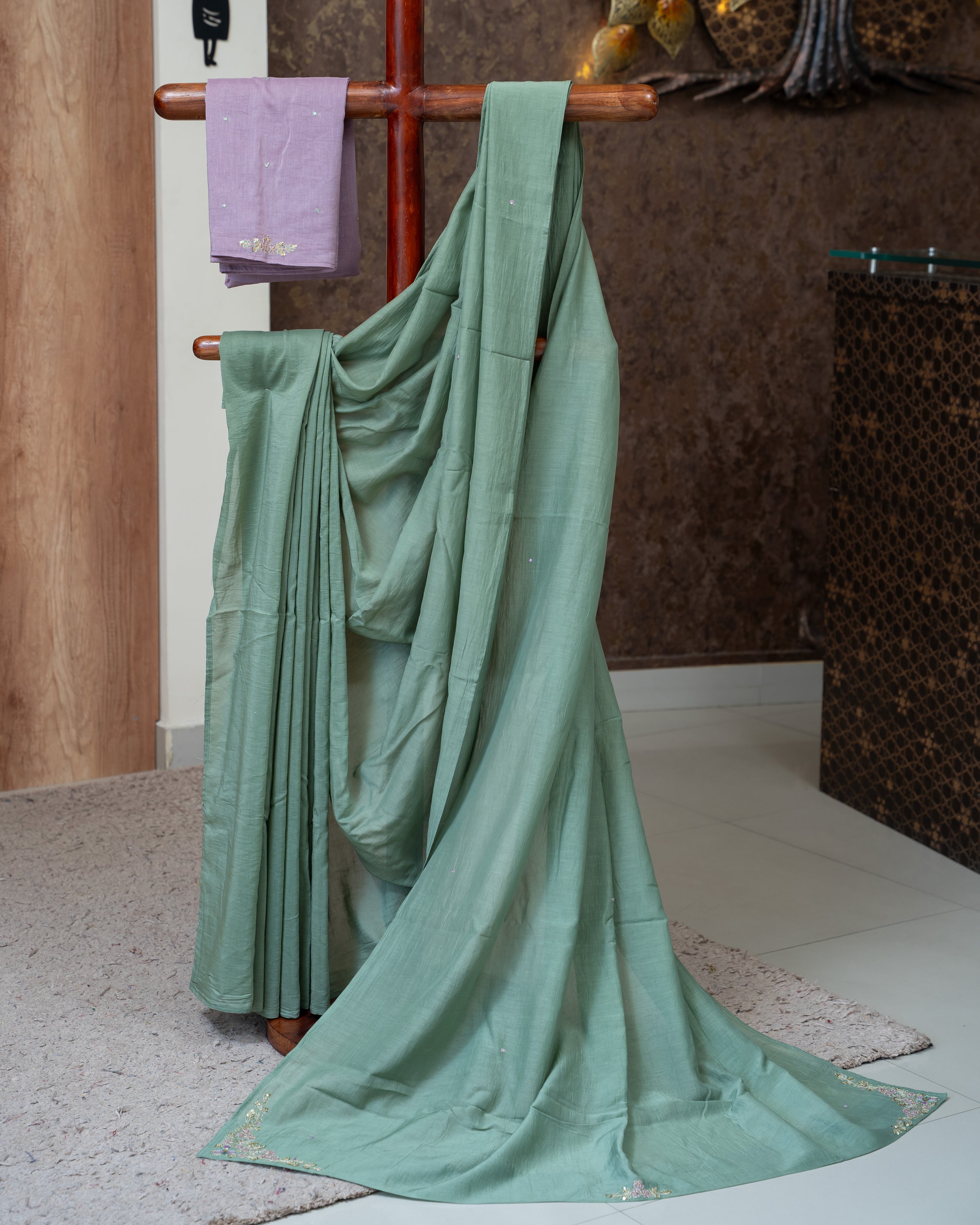 Load image into Gallery viewer, Mul Chanderi Designer Saree(Pre-Order)-831