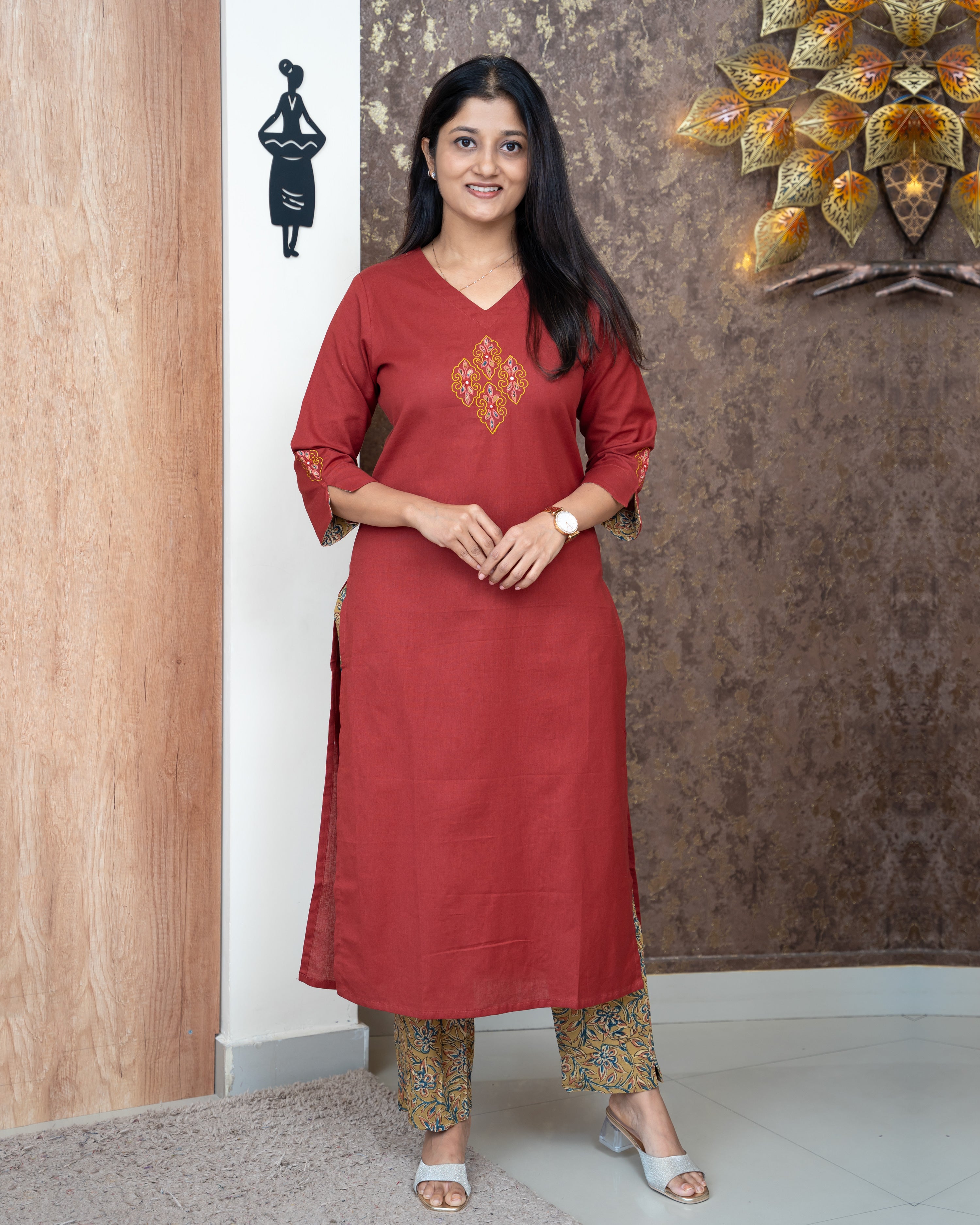 Load image into Gallery viewer, Pure Cotton Co-ord Set-5206