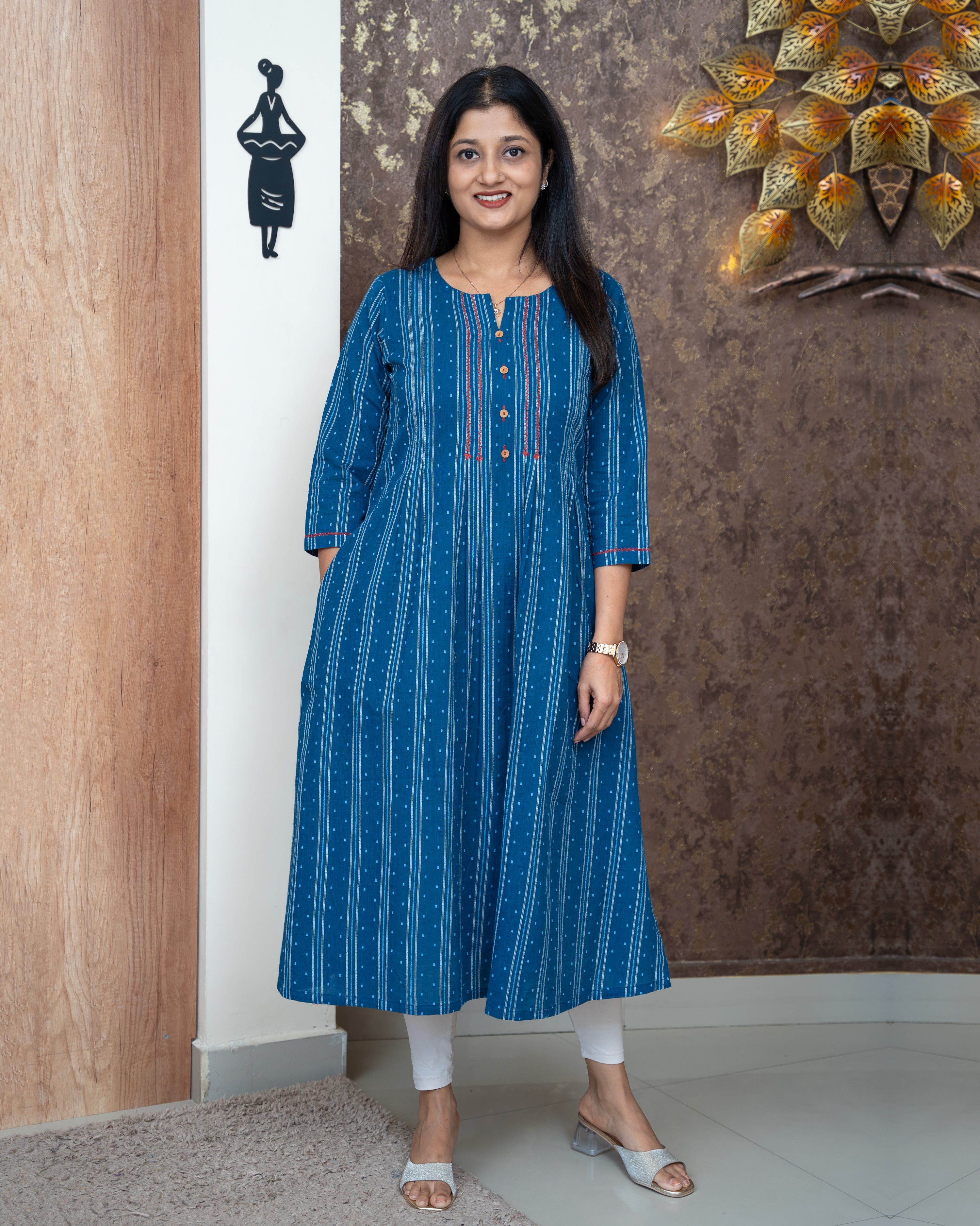 Load image into Gallery viewer, Pure Cotton Kurti-5201