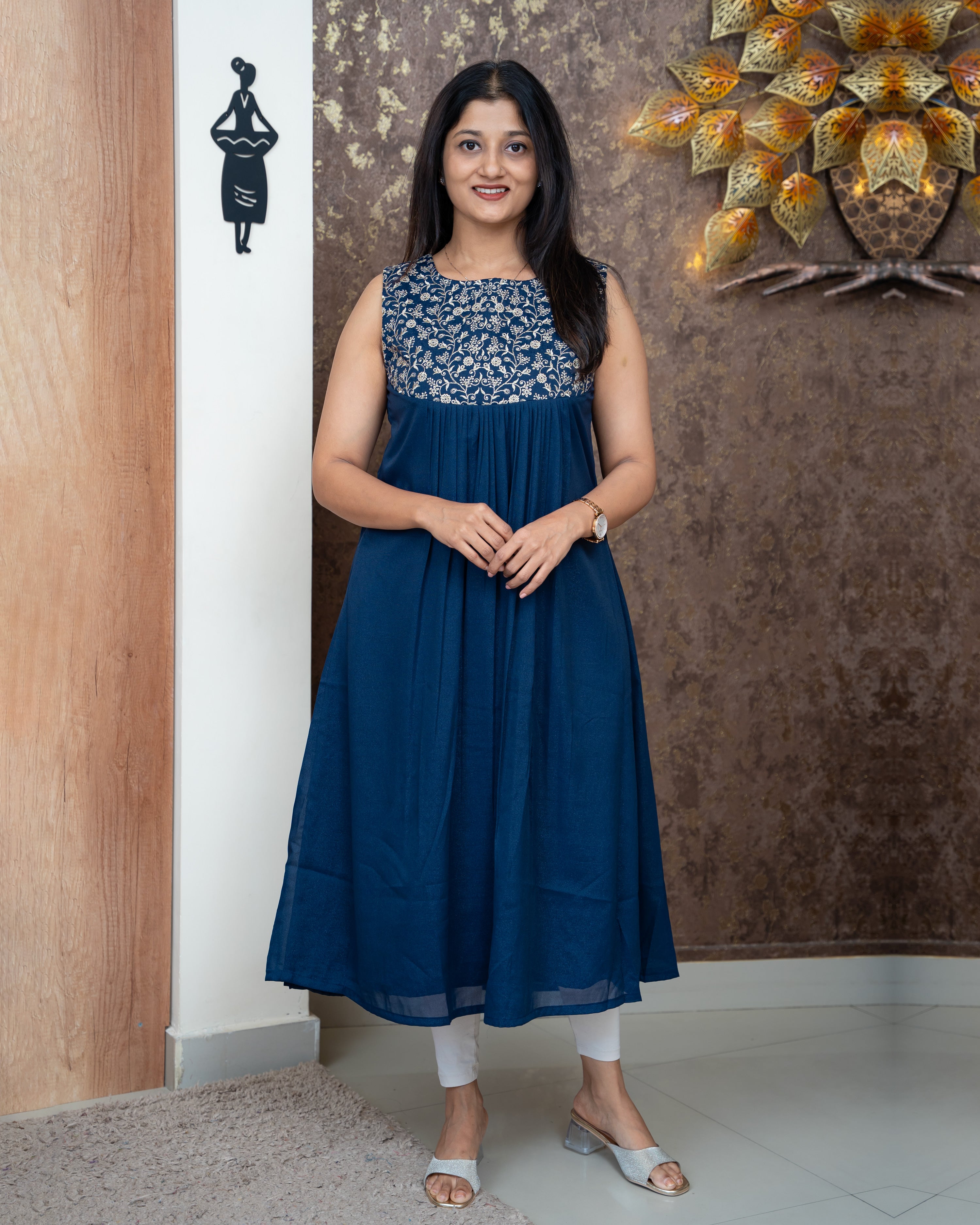 Load image into Gallery viewer, Georgette Kurti-5184