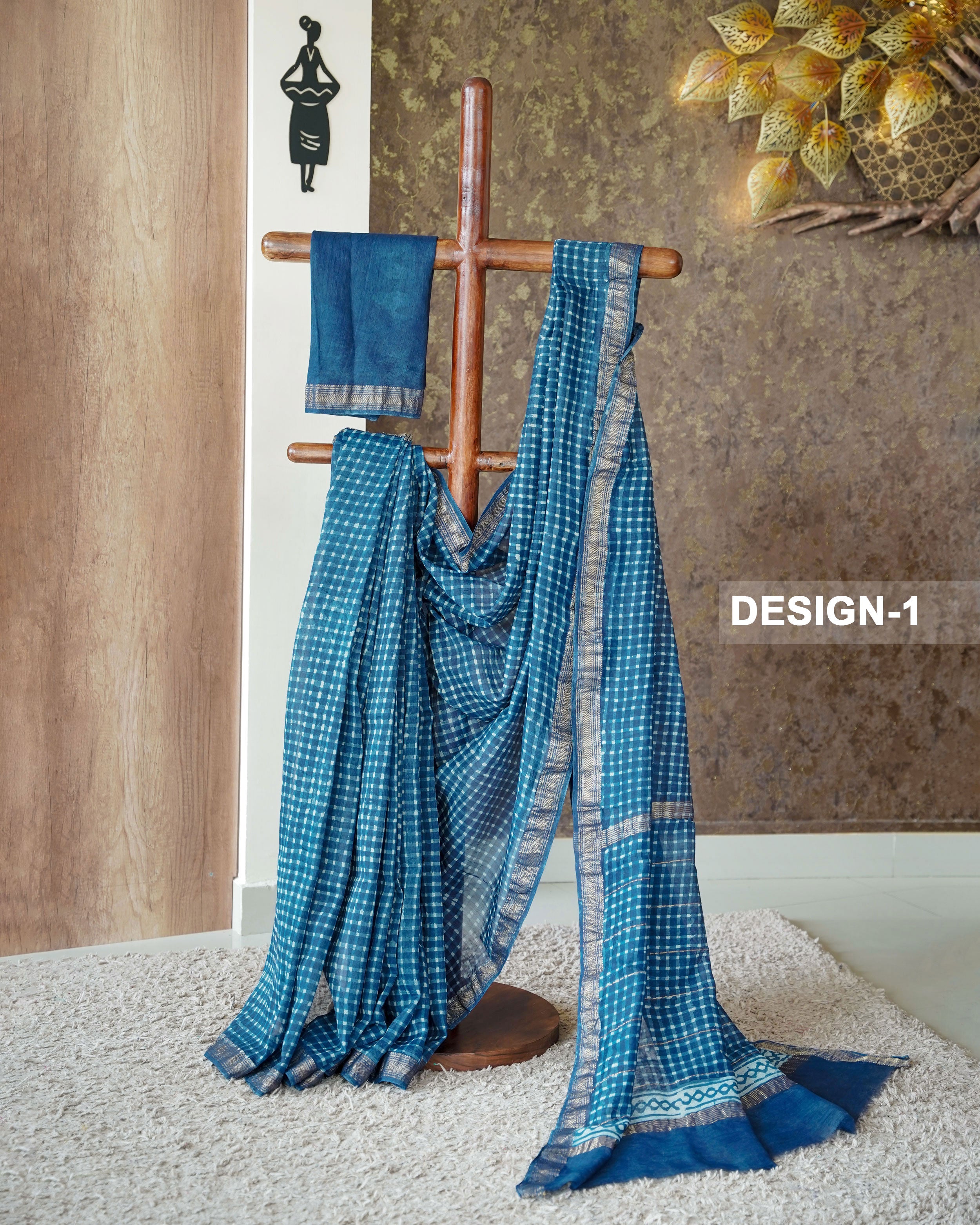 Load image into Gallery viewer, Maheshwari Silk Saree-0472