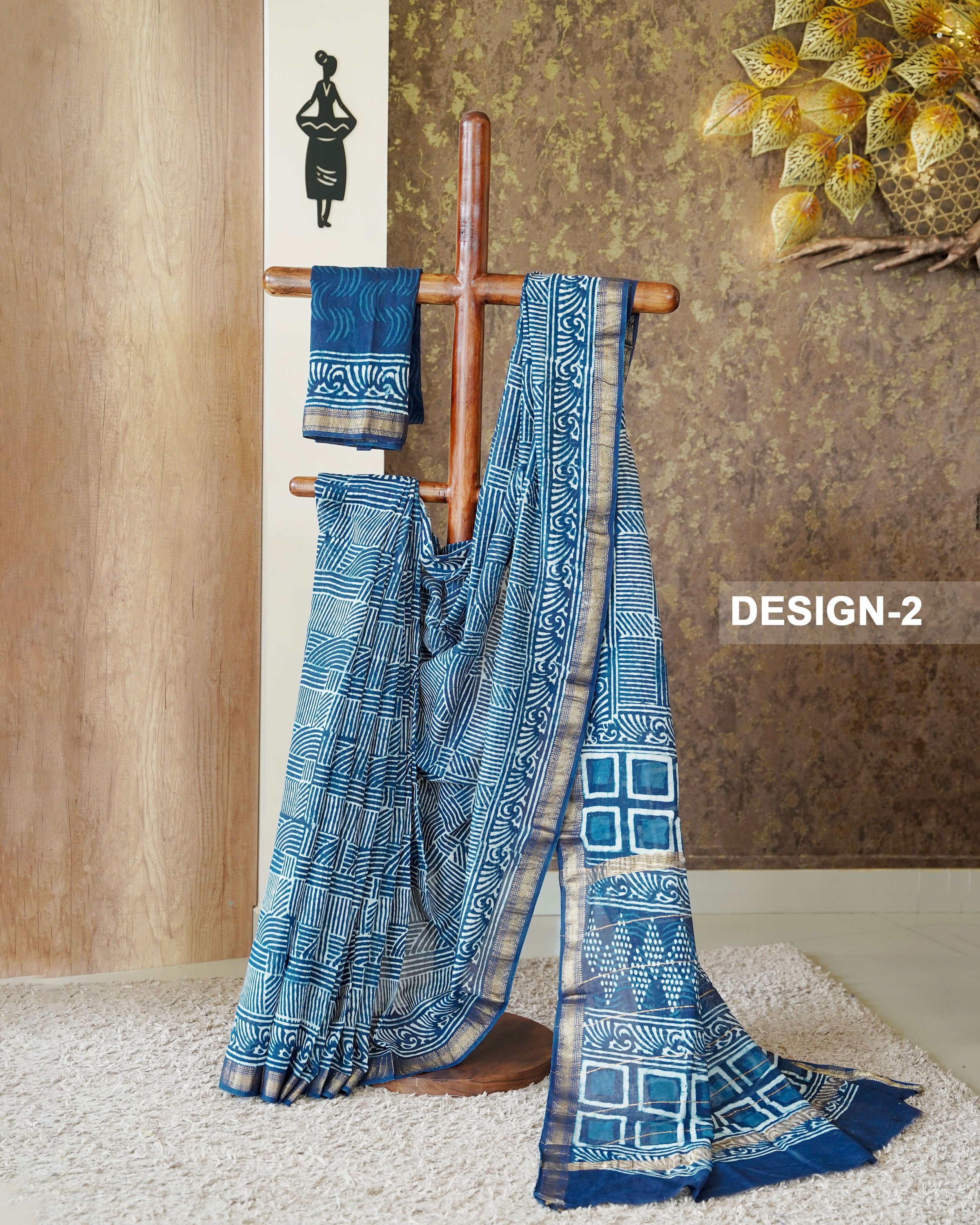 Load image into Gallery viewer, Maheshwari Silk Saree-0472