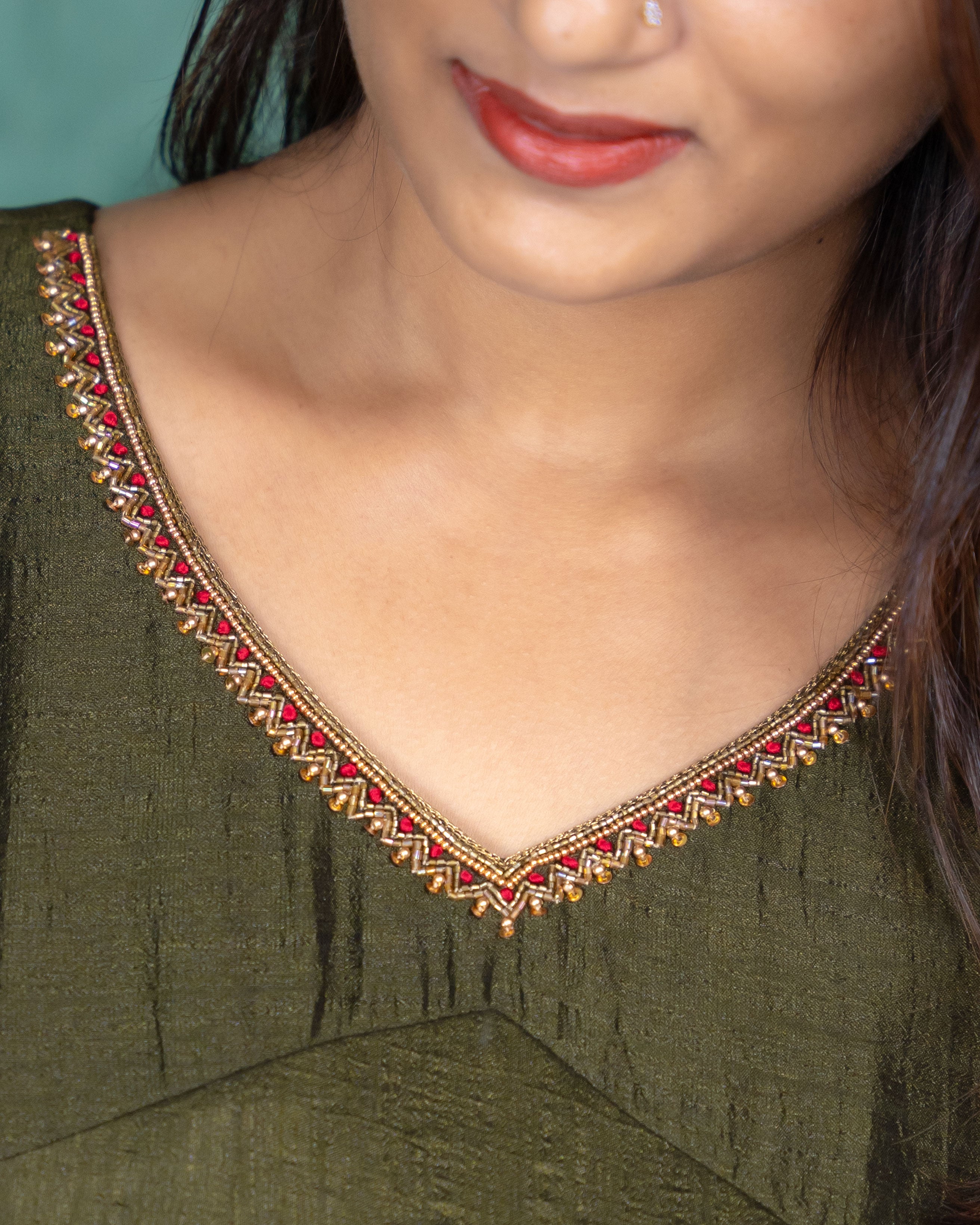 Load image into Gallery viewer, Vichitra Silk Designer Kurti (Pre-Order)-5479