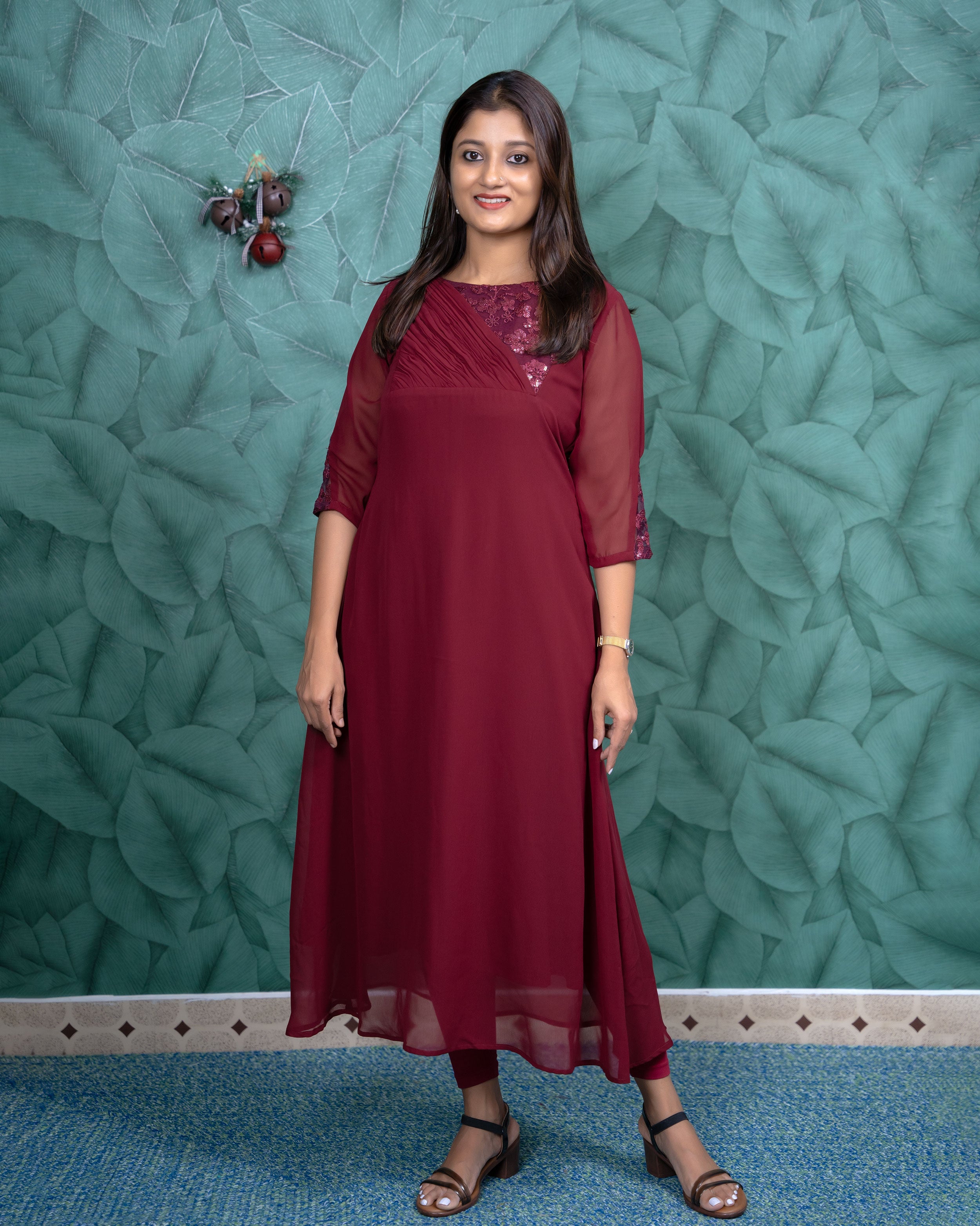 Load image into Gallery viewer, Faux Georgette Designer Kurti (pre-order)-0481