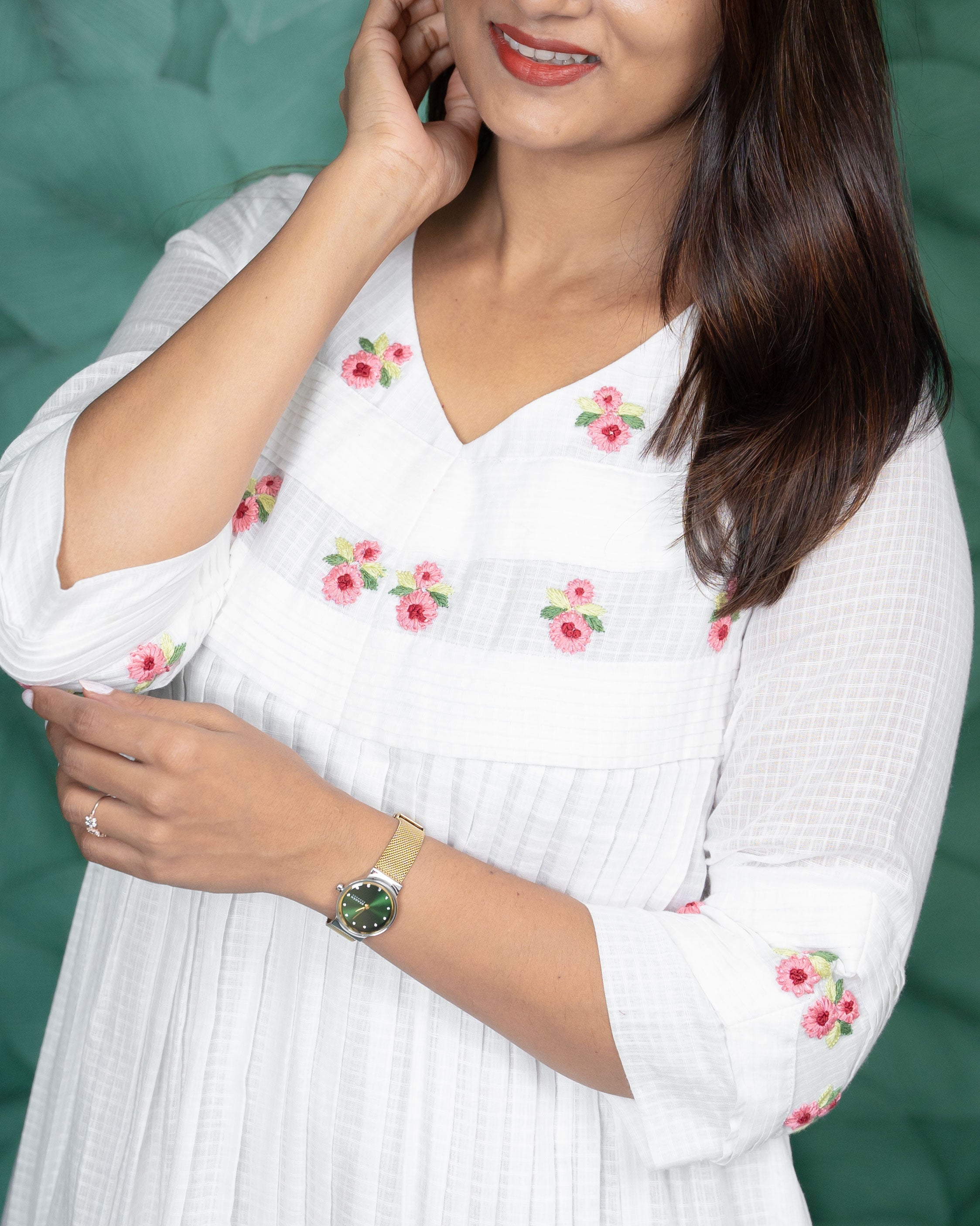 Load image into Gallery viewer, Pure Cotton A-line Kurti(Pre- Order)-0482