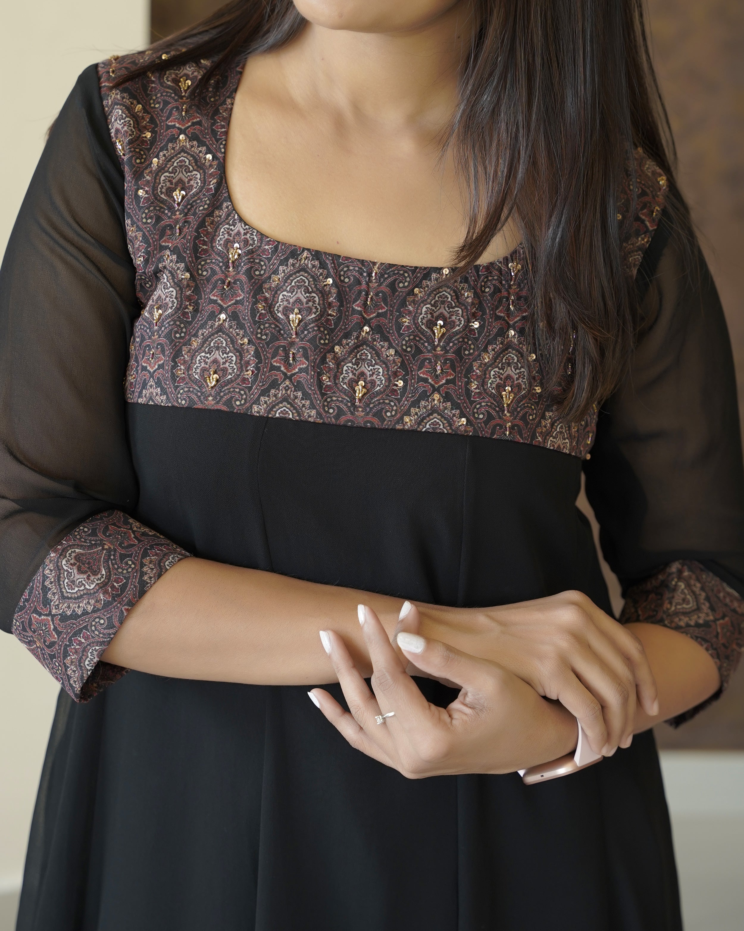 Load image into Gallery viewer, Faux Georgette Designer Kurti (pre-order)-5483