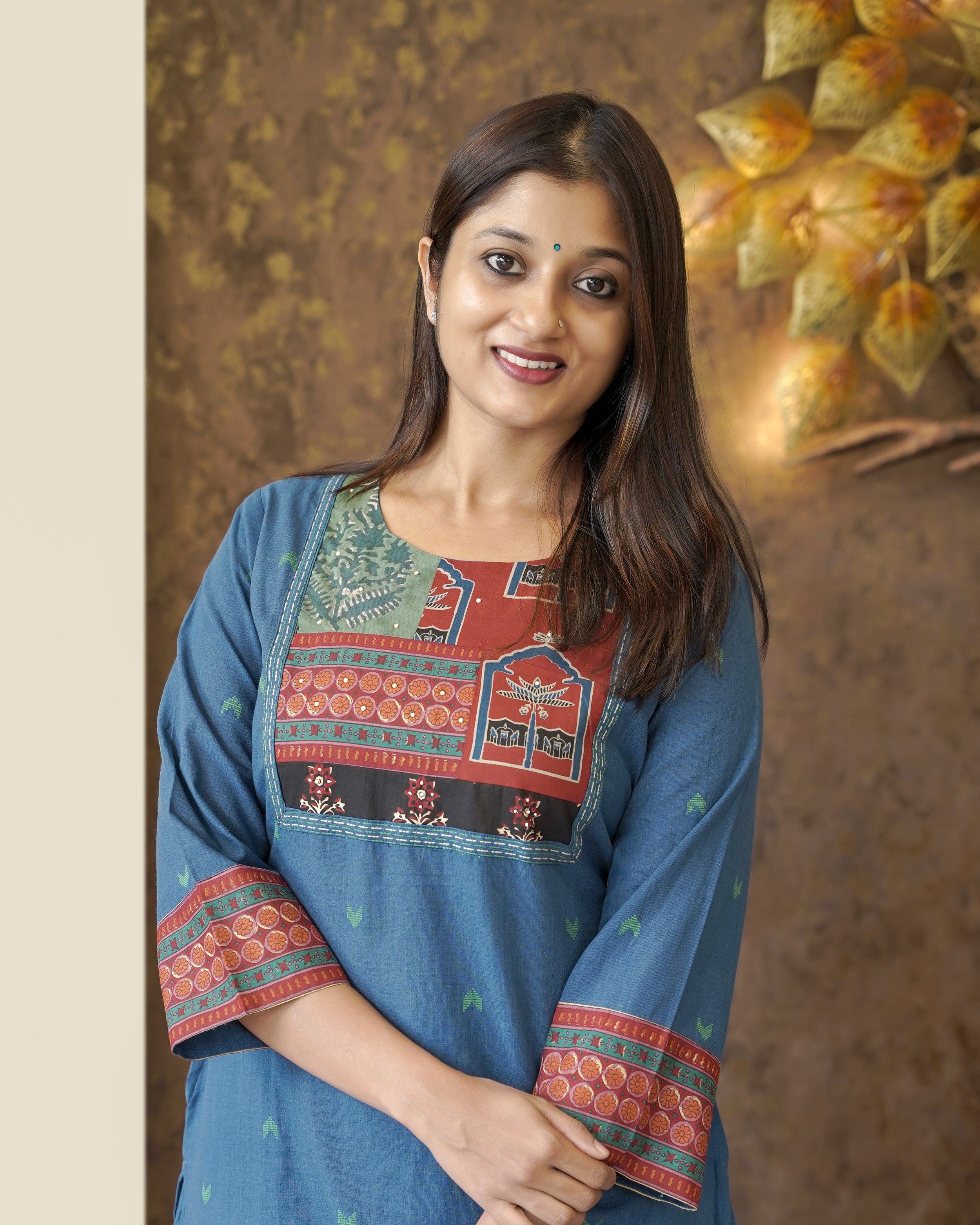 Load image into Gallery viewer, Pure Cotton Slitted Co-Ord Set-0531