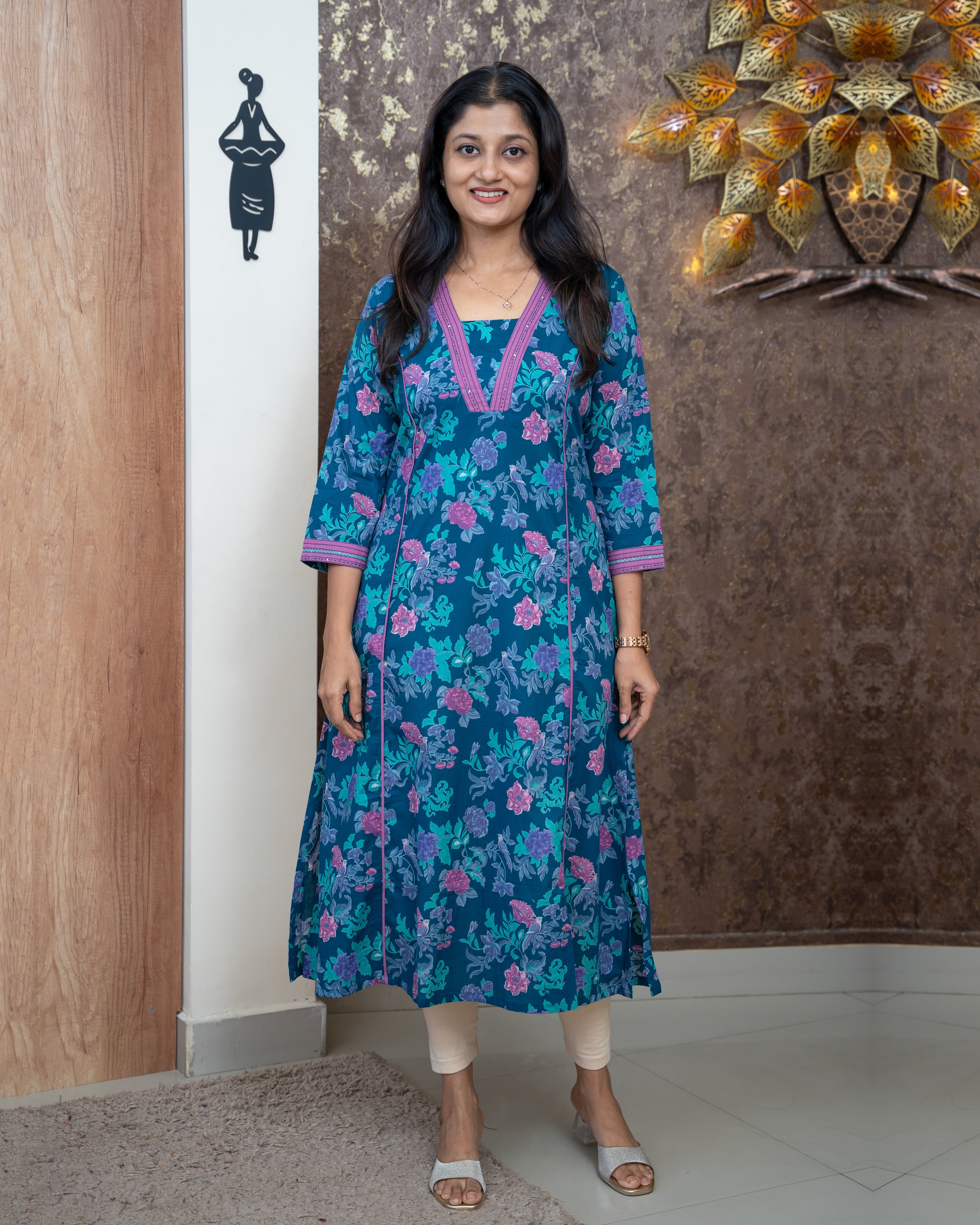 Load image into Gallery viewer, Cotton Kurti-5391