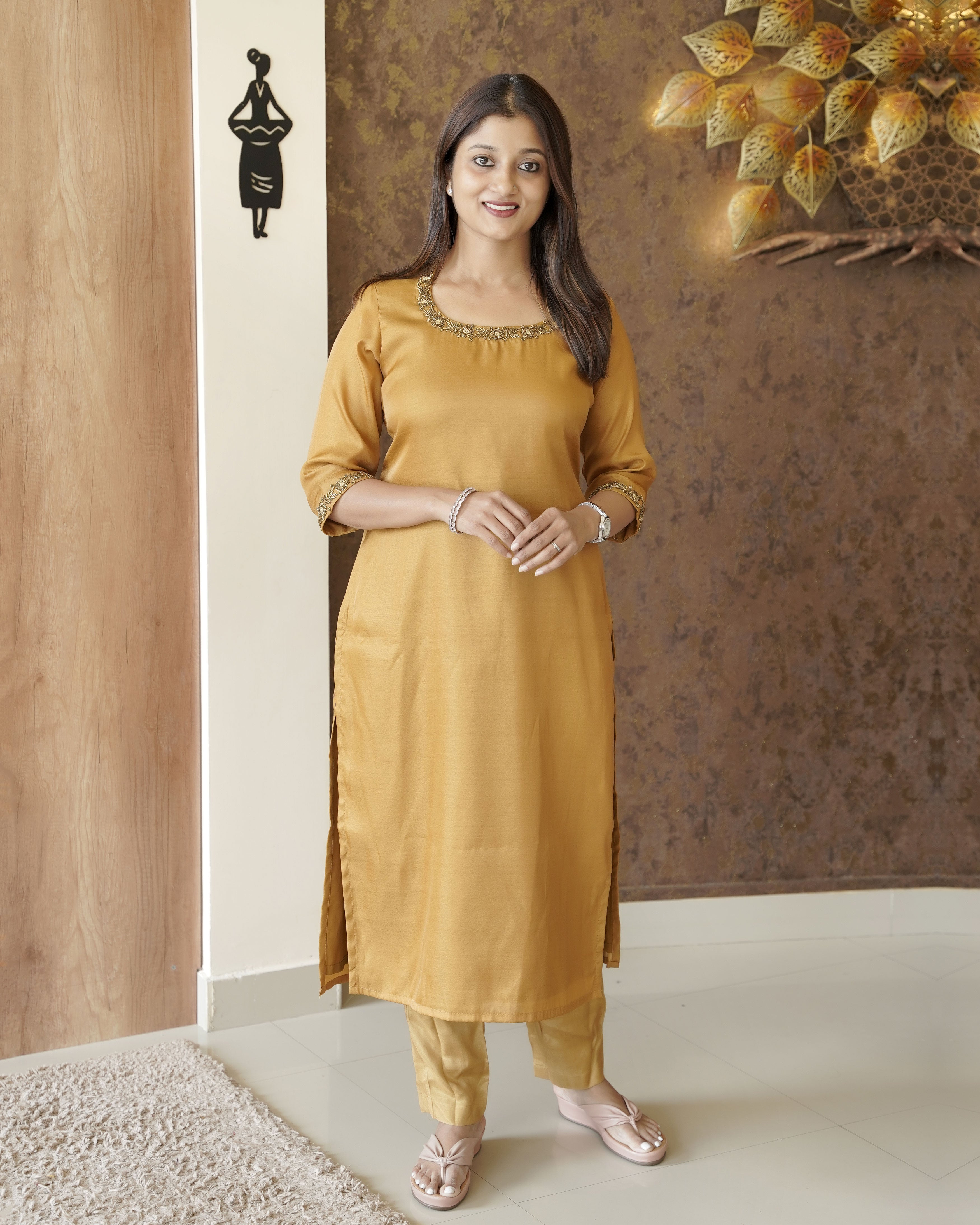 Load image into Gallery viewer, Satin Tussar Designer Kurti (Pre-Order)-5510