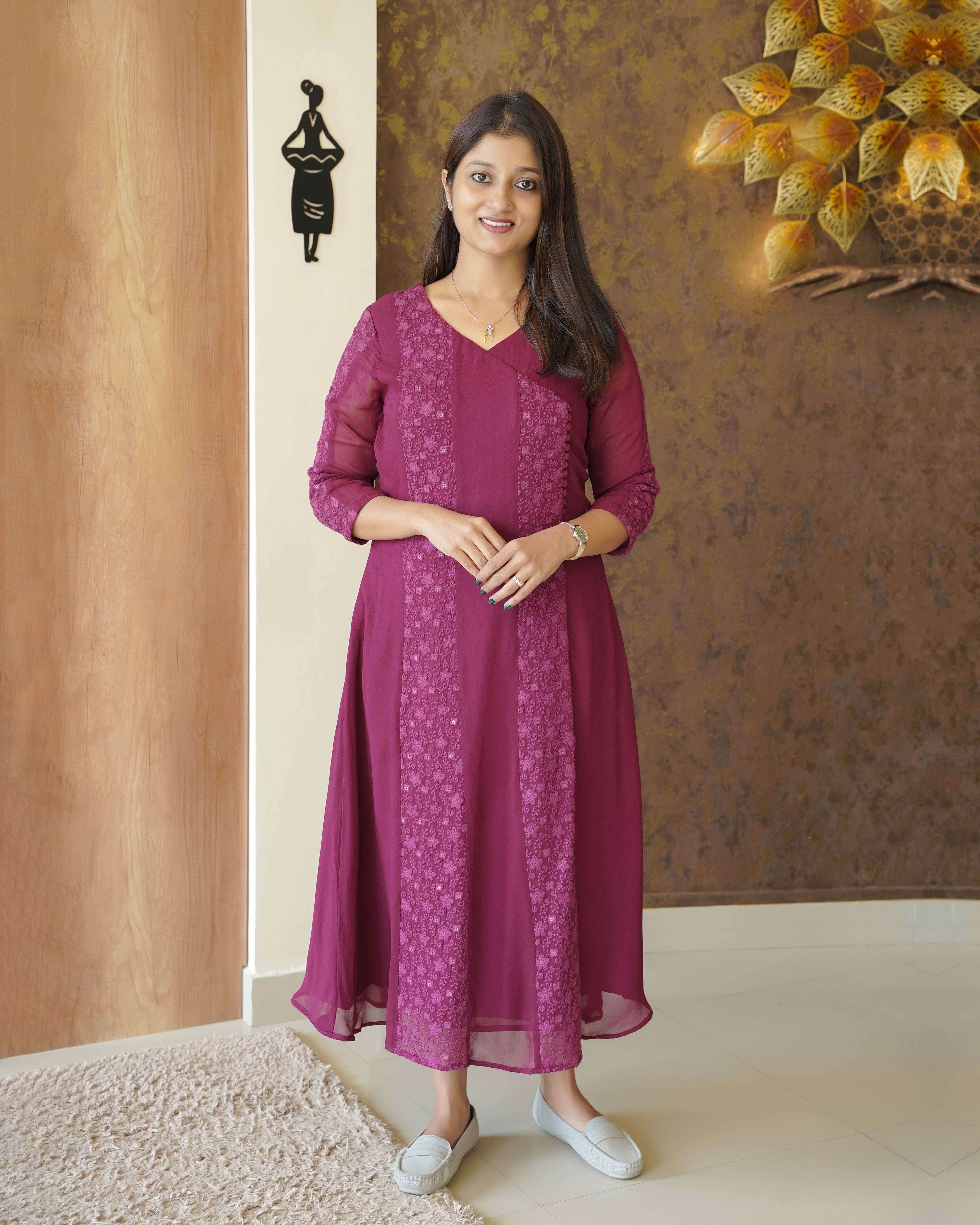 Load image into Gallery viewer, Georgette Designer Kurti(Pre-Order)-0824