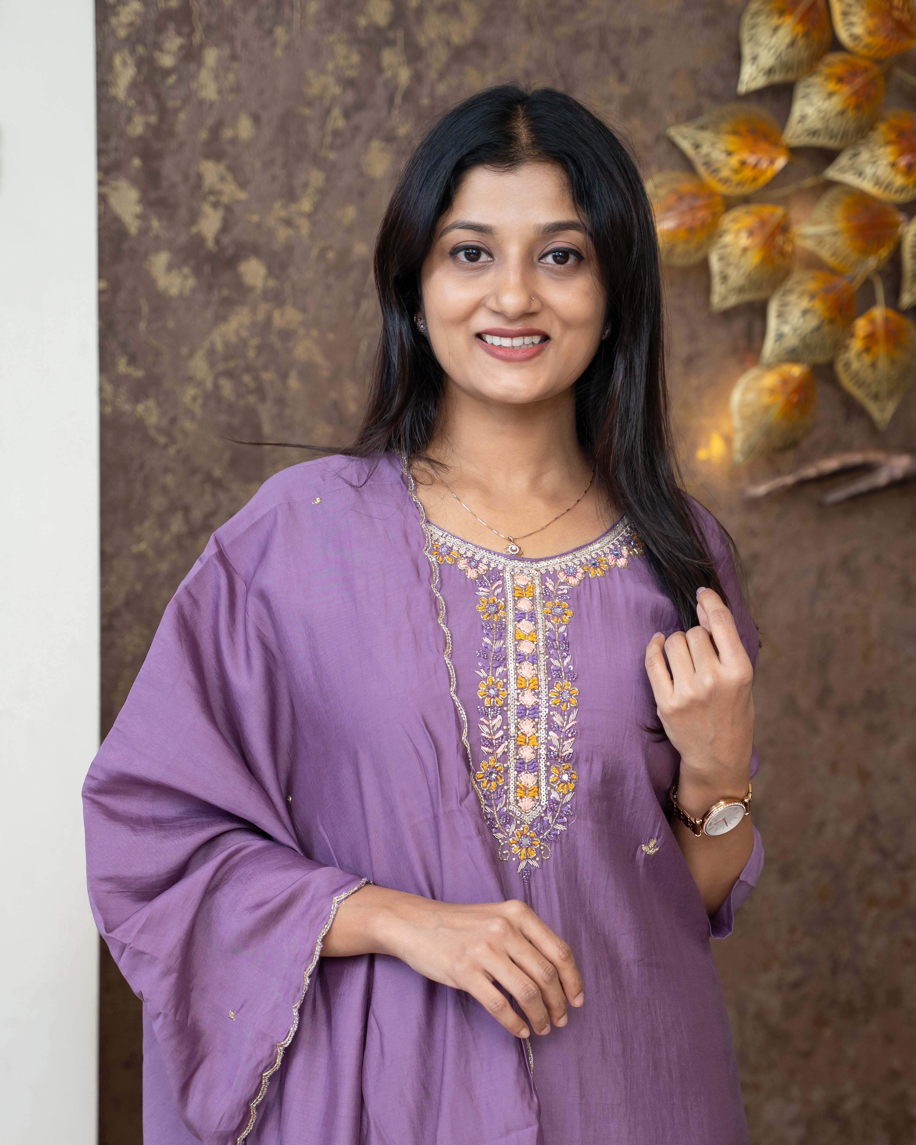 Load image into Gallery viewer, Chanderi Suit-5470