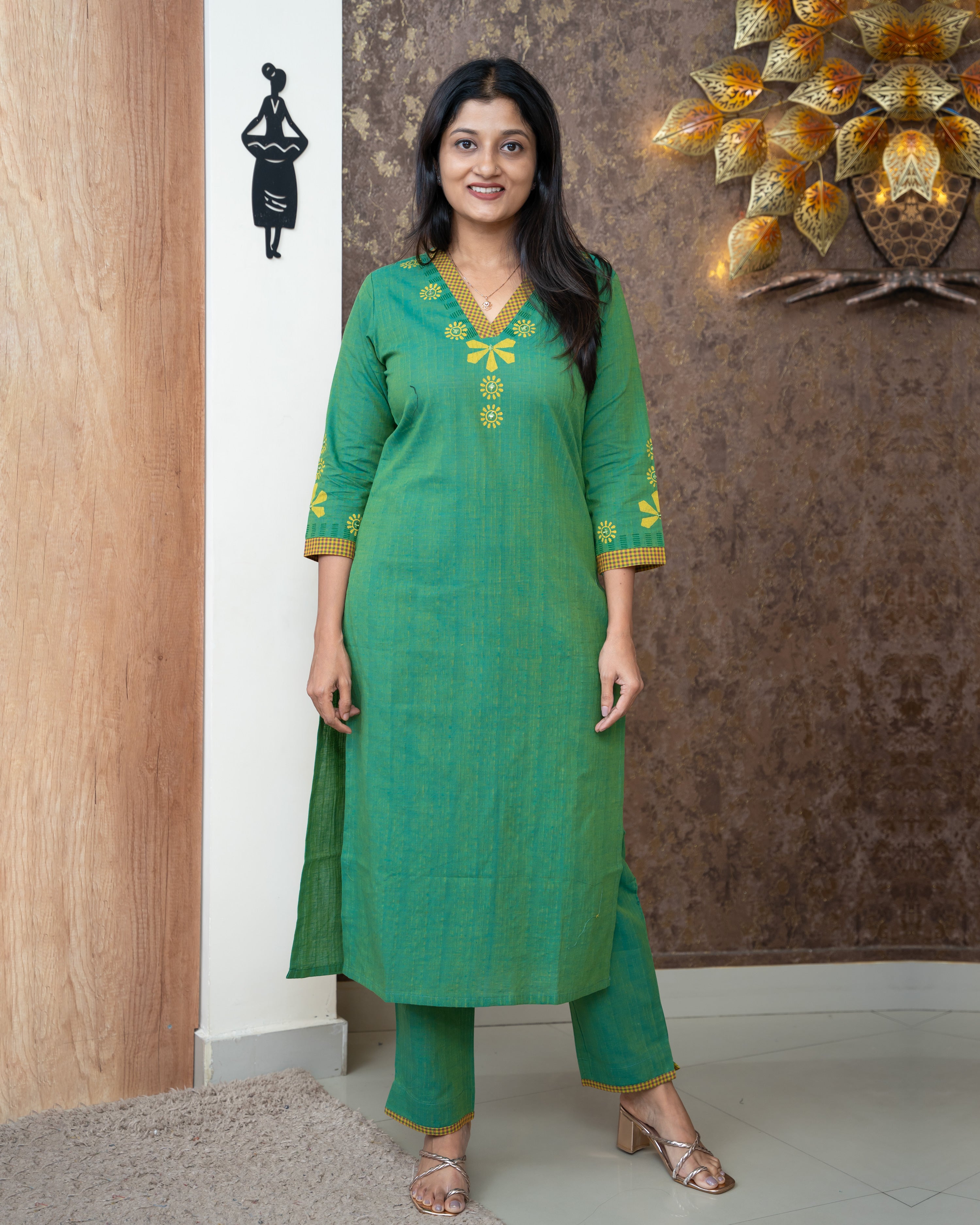 Load image into Gallery viewer, Pure Cotton Co-ord Set-5480