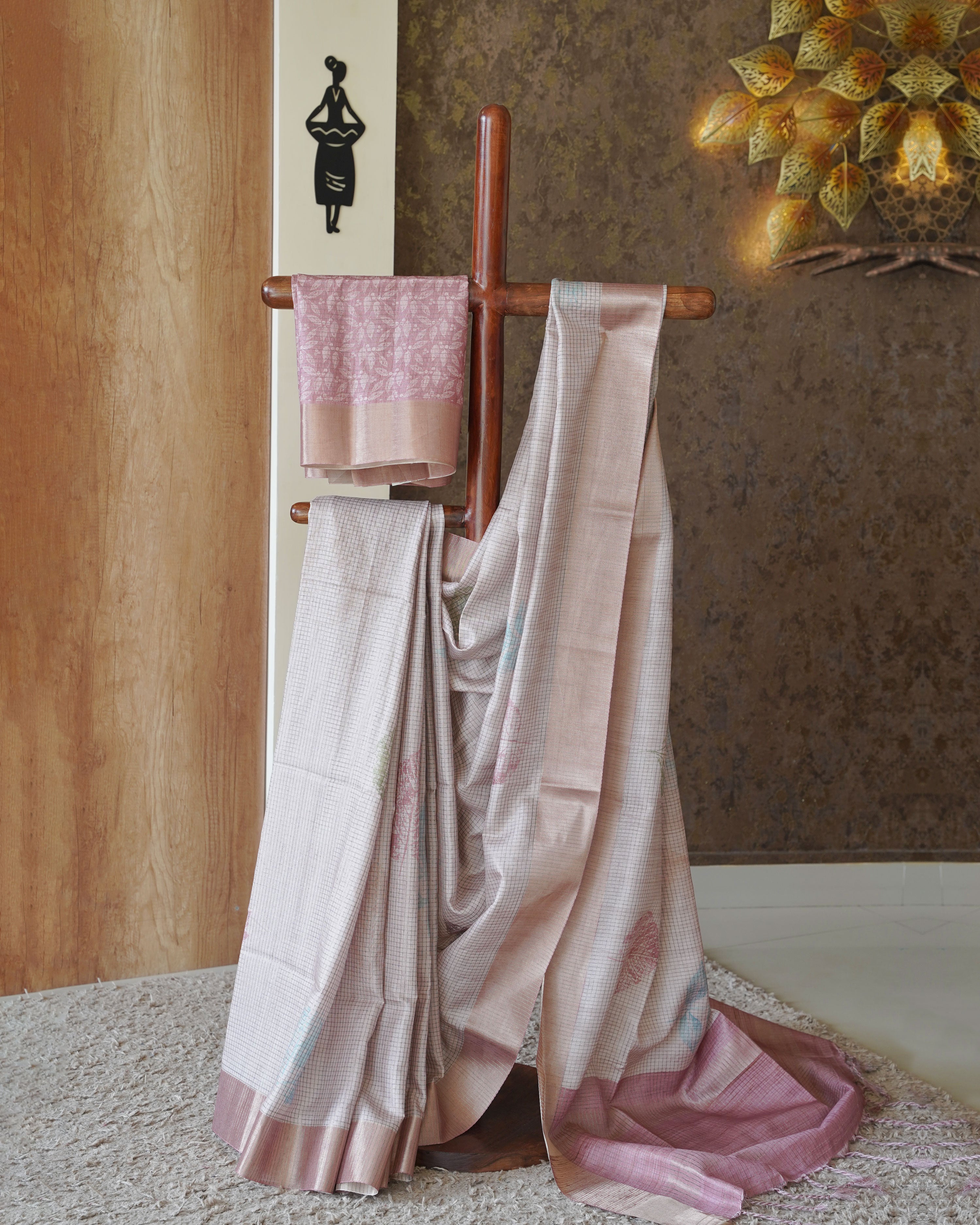 Load image into Gallery viewer, Semi Tusser Silk Saree-0864( Pre-Order)