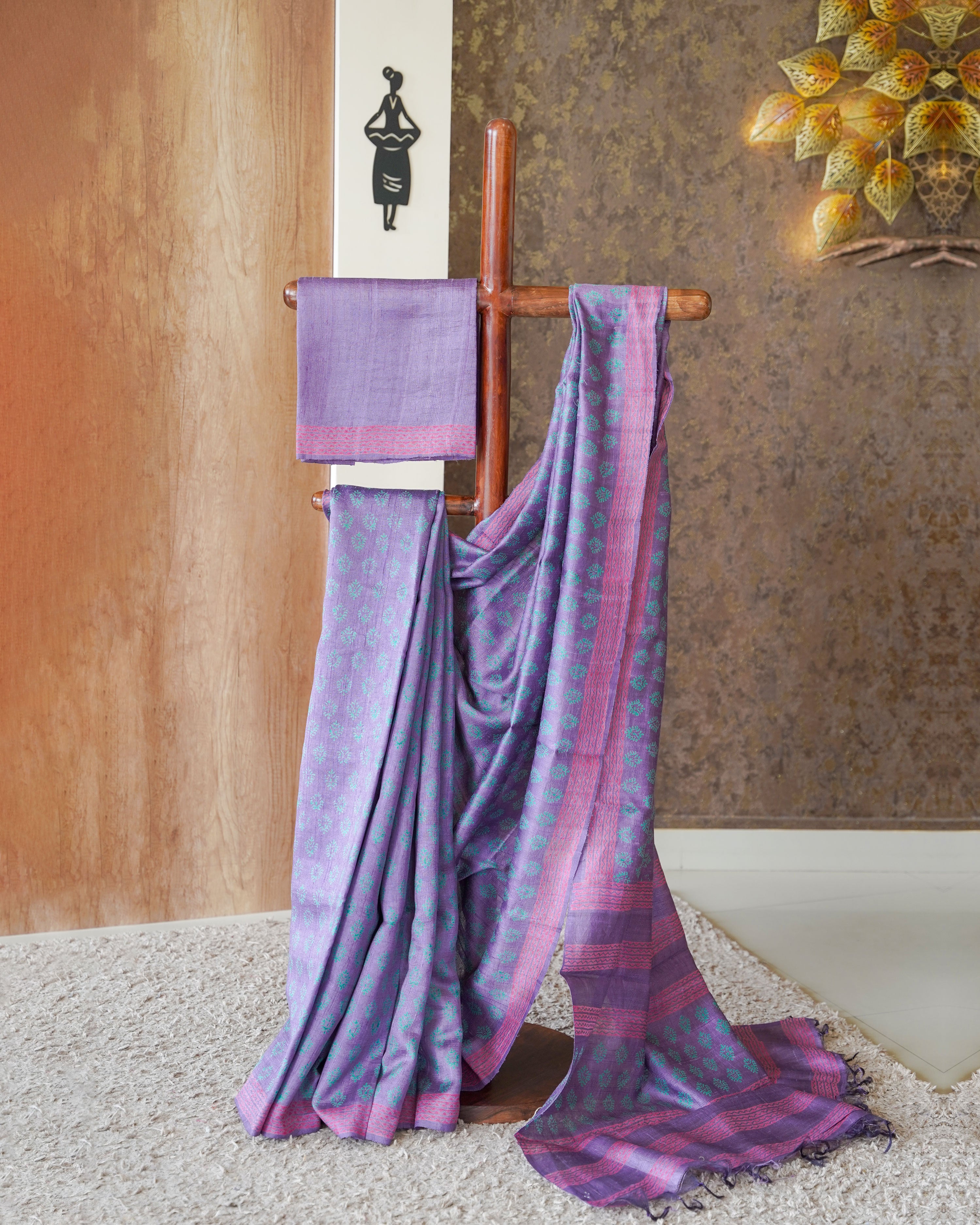 Load image into Gallery viewer, Pure Raw Silk Saree- 4784