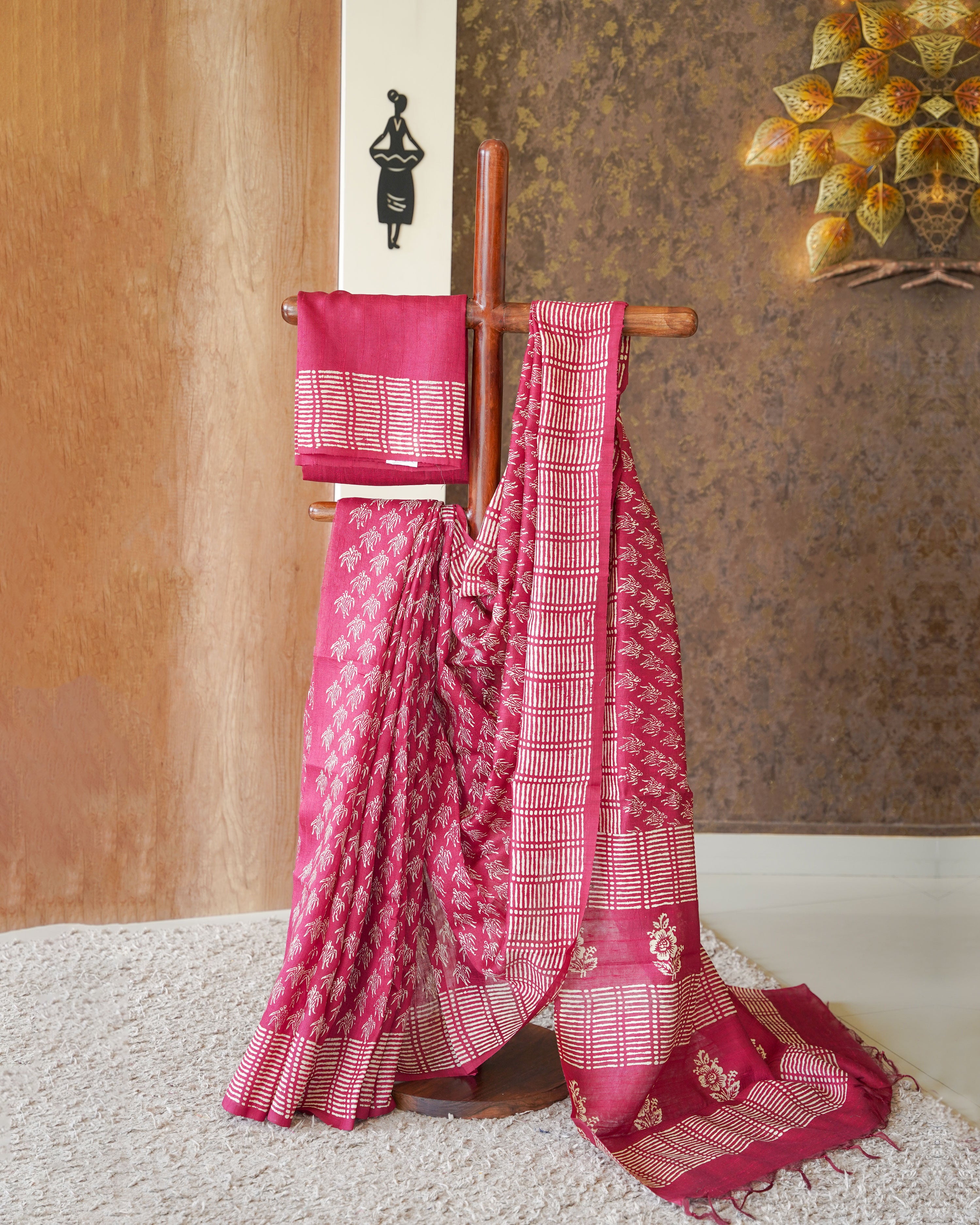 Load image into Gallery viewer, Pure Raw Silk Saree- 4784