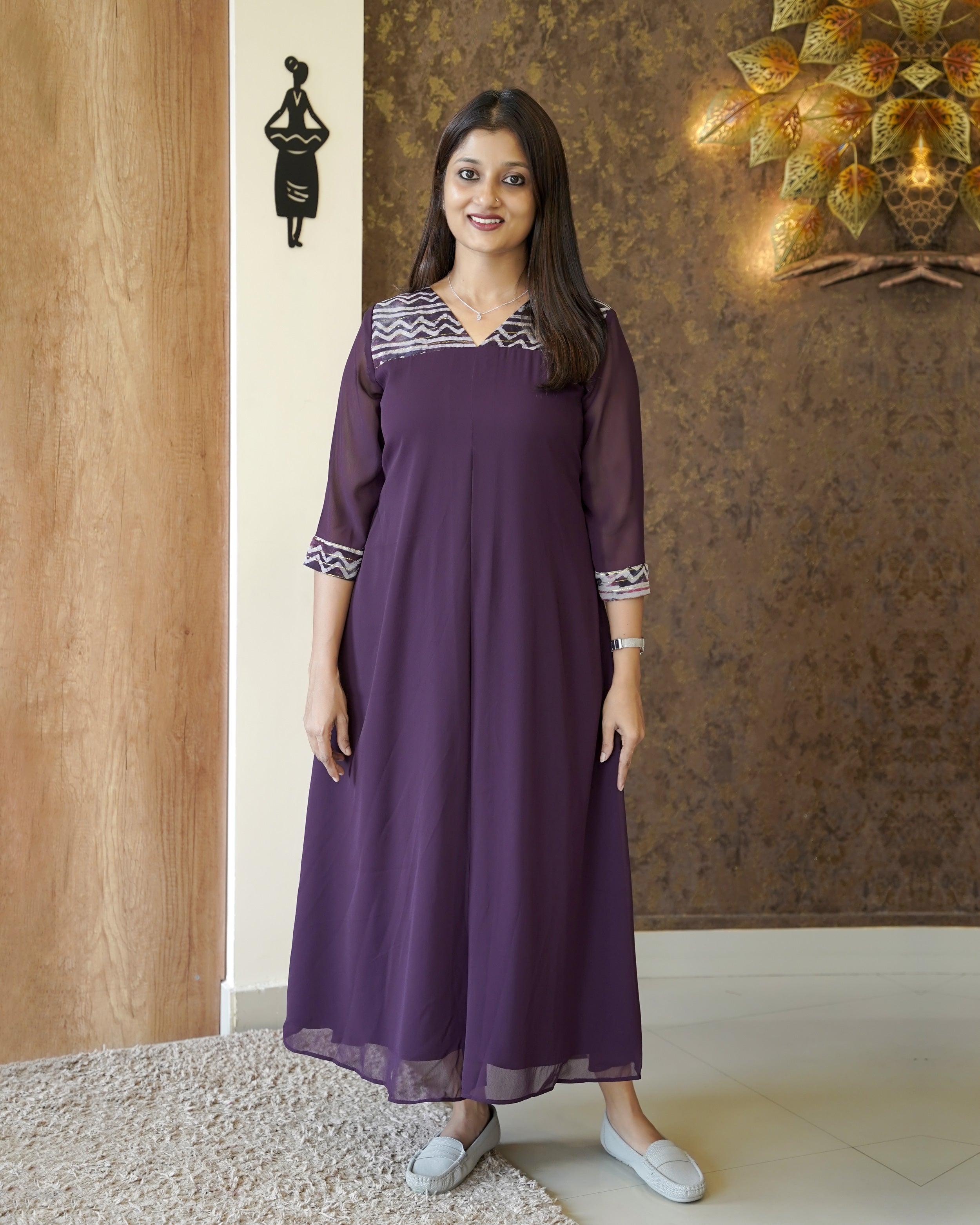 Load image into Gallery viewer, Georgette Designer Kurti (Pre-Order)-0910