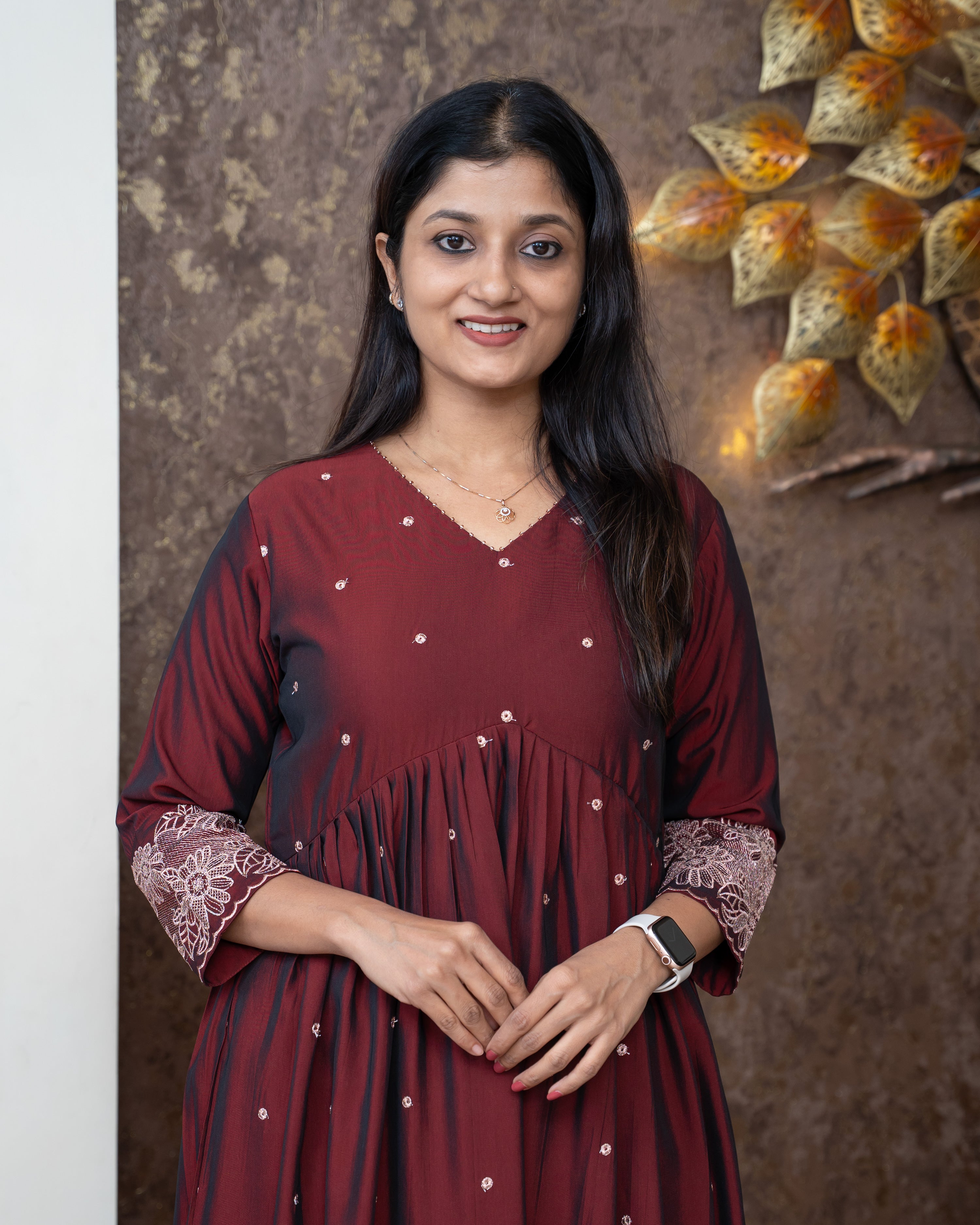 Load image into Gallery viewer, Semi Silk Kurti-5646