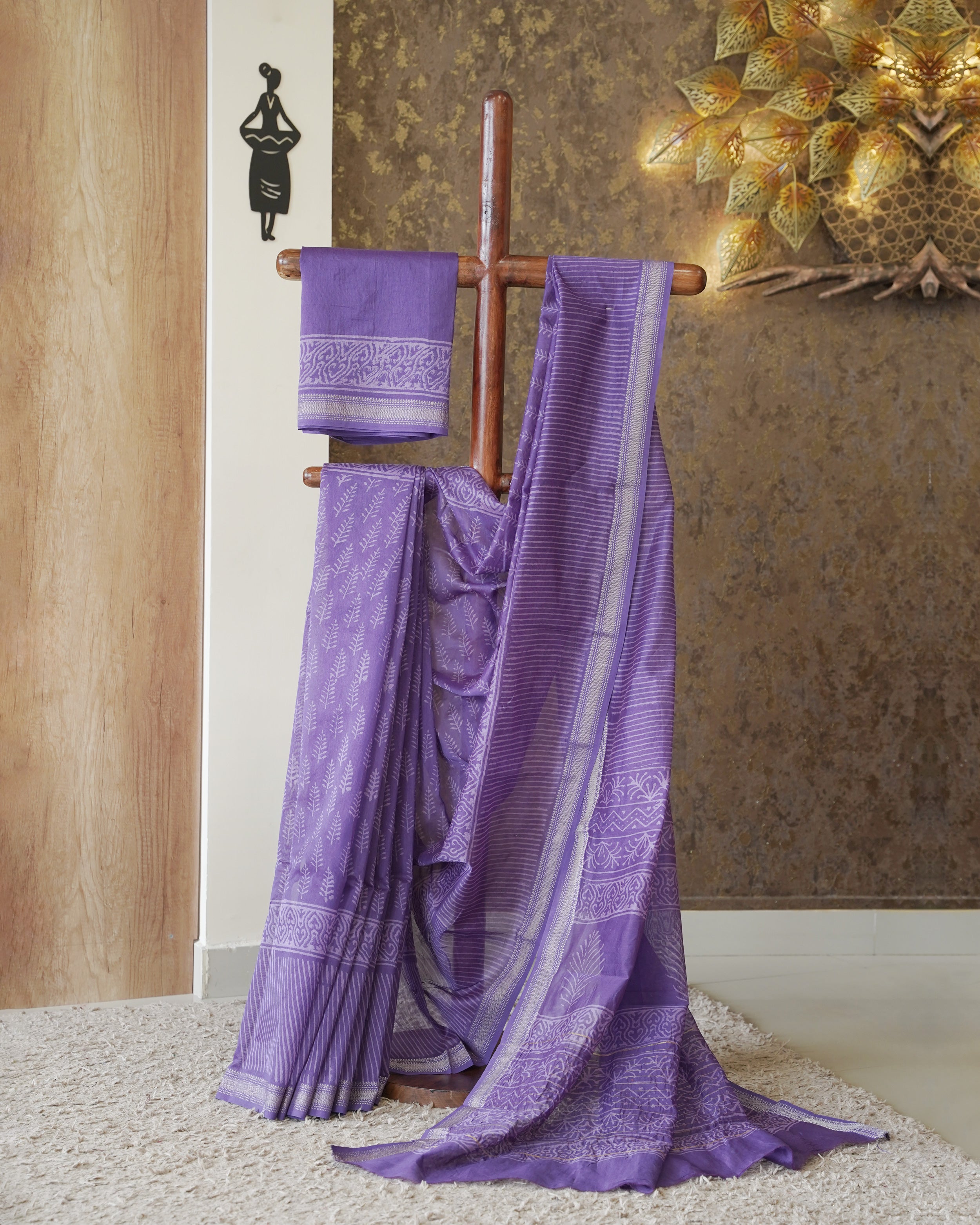 Load image into Gallery viewer, Maheshwari Silk Saree-0999