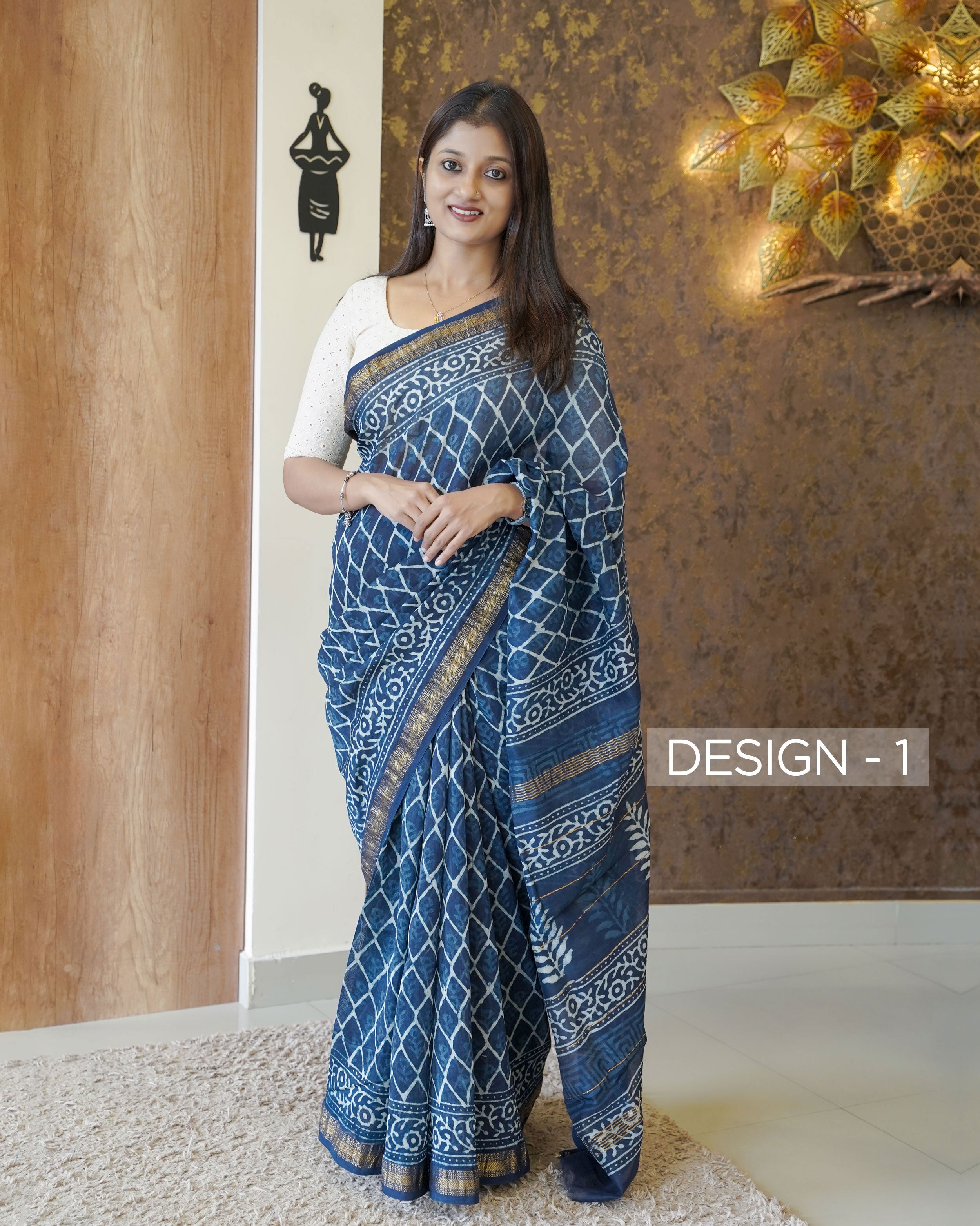 Load image into Gallery viewer, Maheshwari Silk Saree-0999